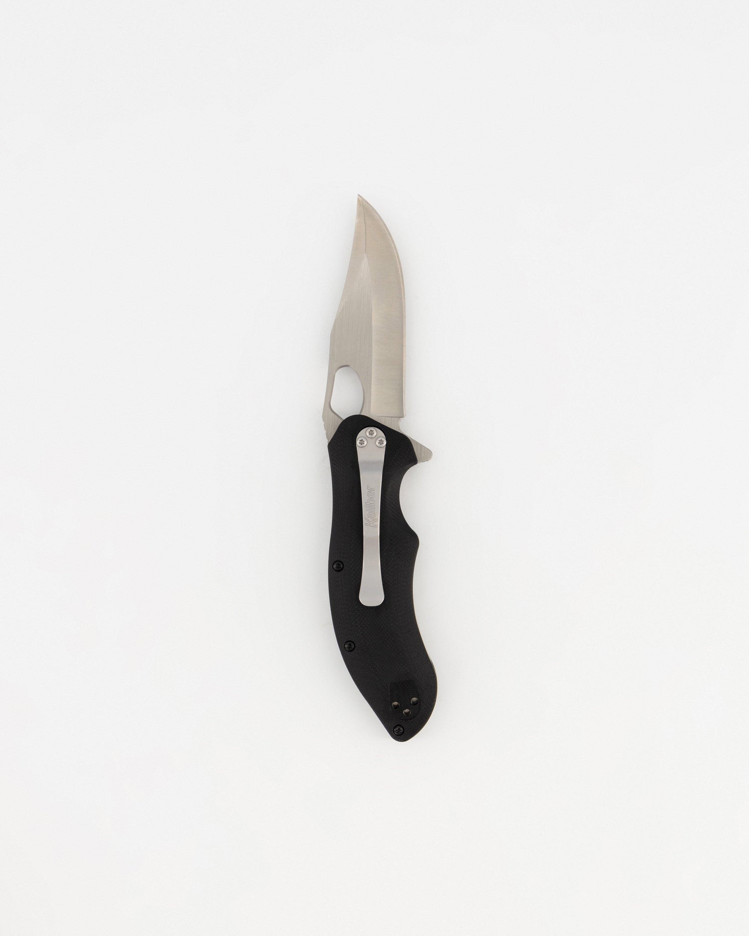 Kaliber Raptor Folding Knife Clip Point Blade G10 Handle Black