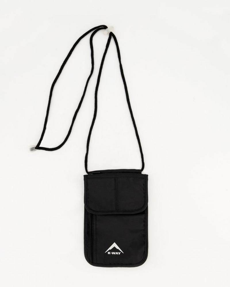 K-Way RFID Forex Neck Pouch Black