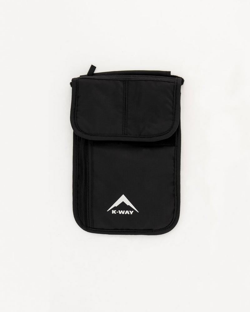 K-Way RFID Forex Neck Pouch Black