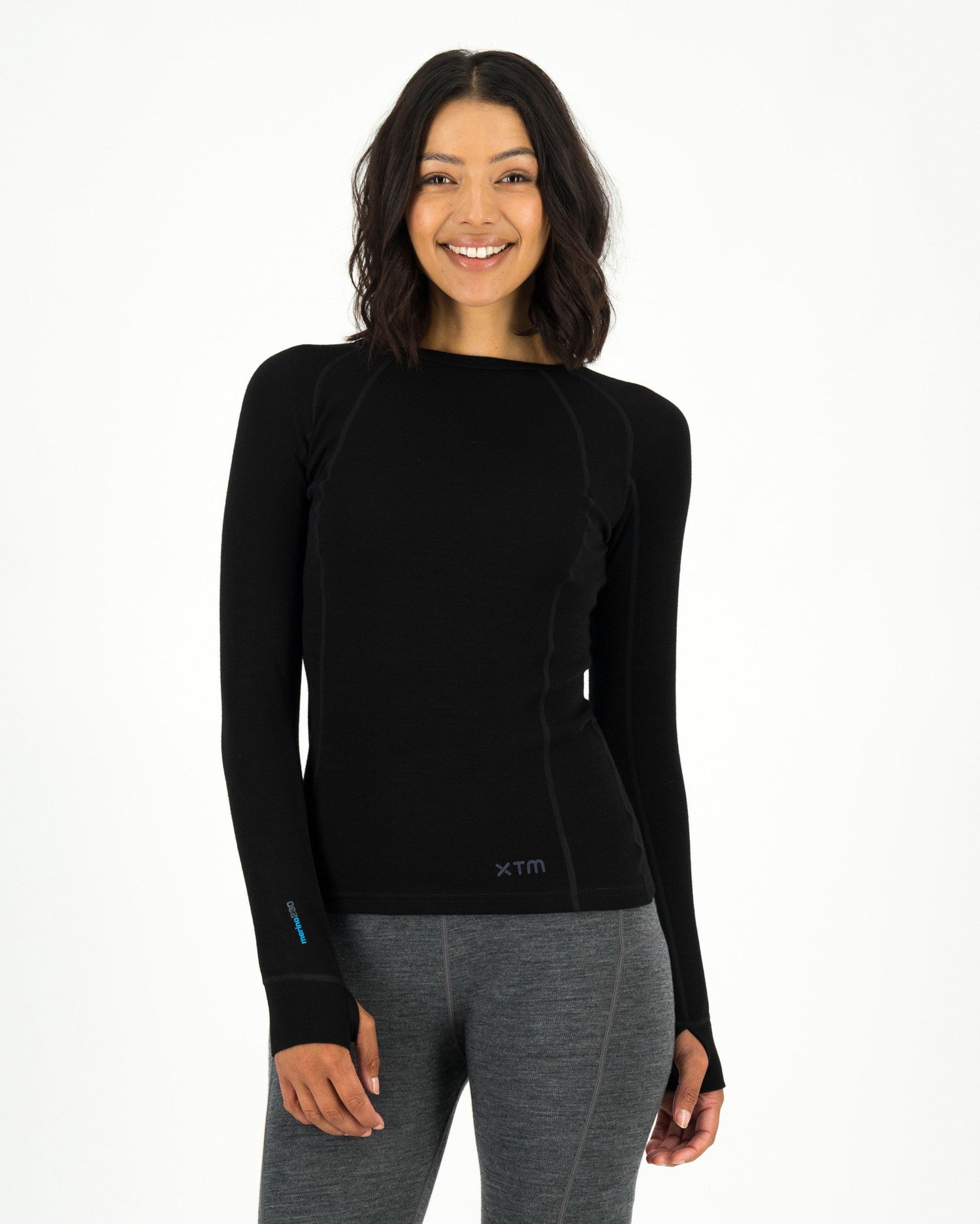 XTM Women's Merino 230 Long-Sleeve Thermal Top Black