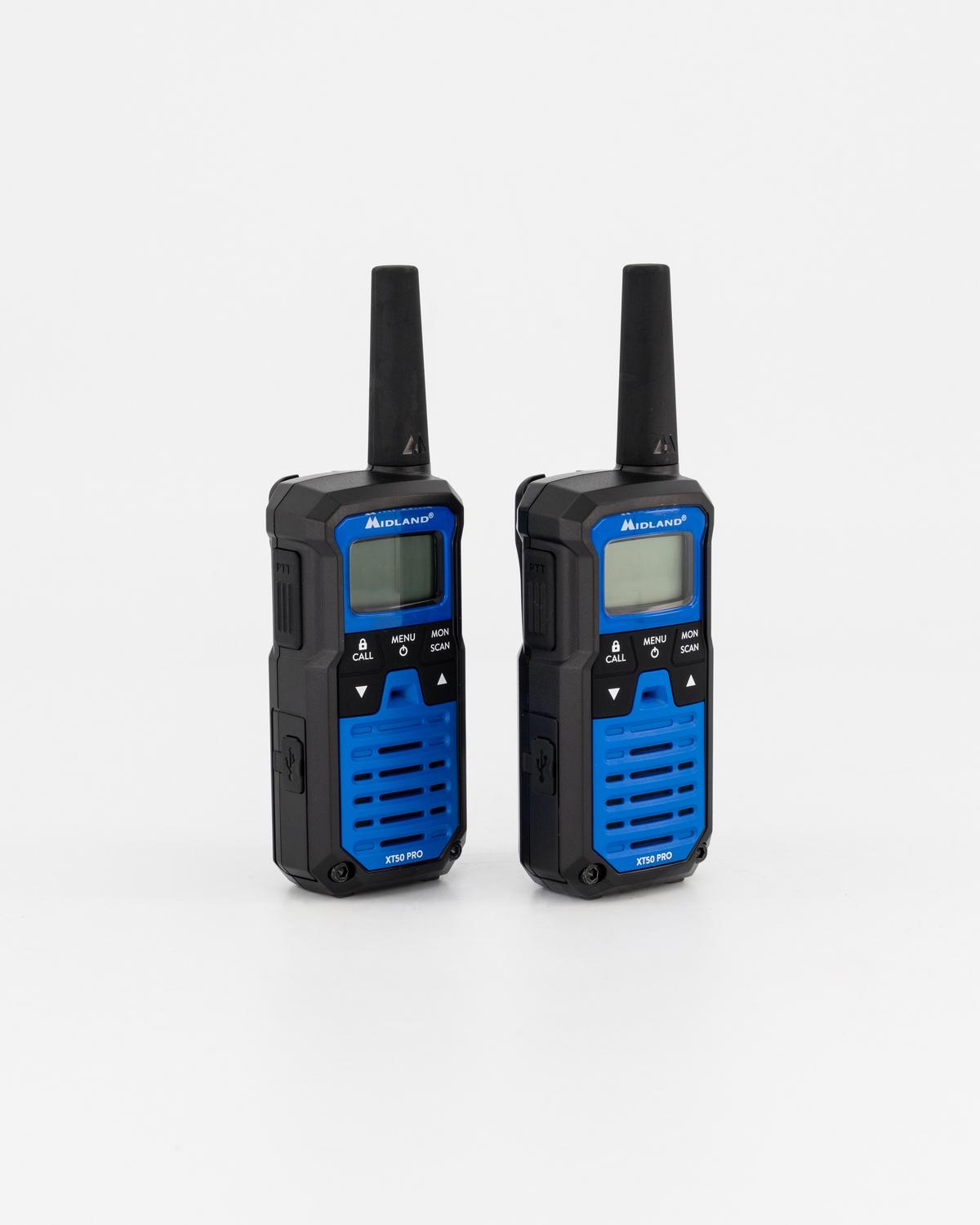 Midland XT50 Pro Two-Way Radios 8km Range Blue