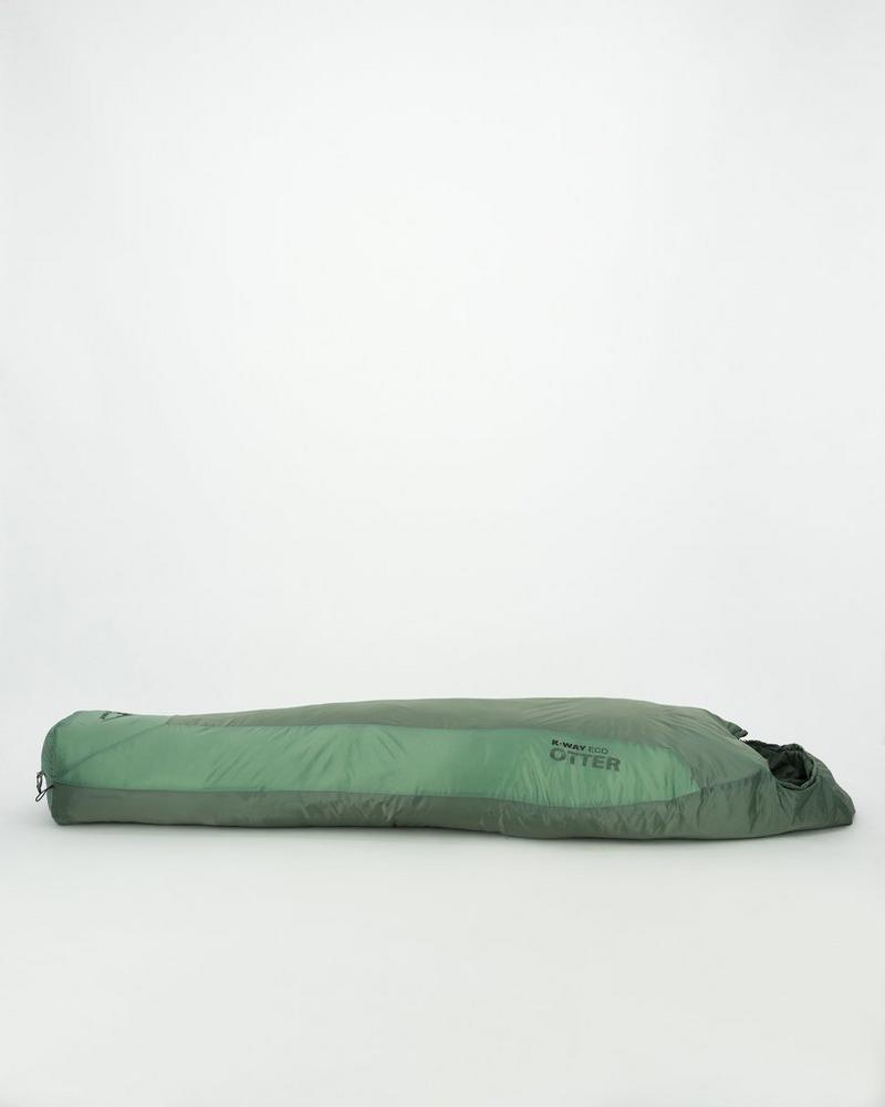 K-Way Performance Otter Eco Mummy Sleeping Bag Green Left