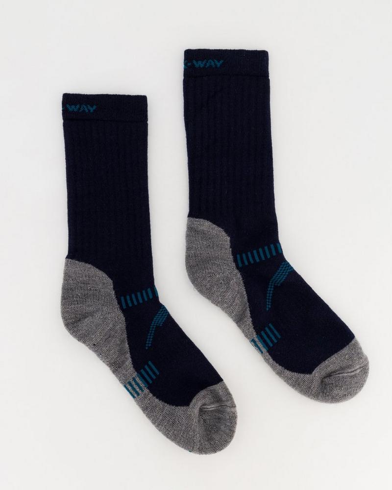 K-Way Performance Midweight Hiker Socks Anti-bacterial Mohair