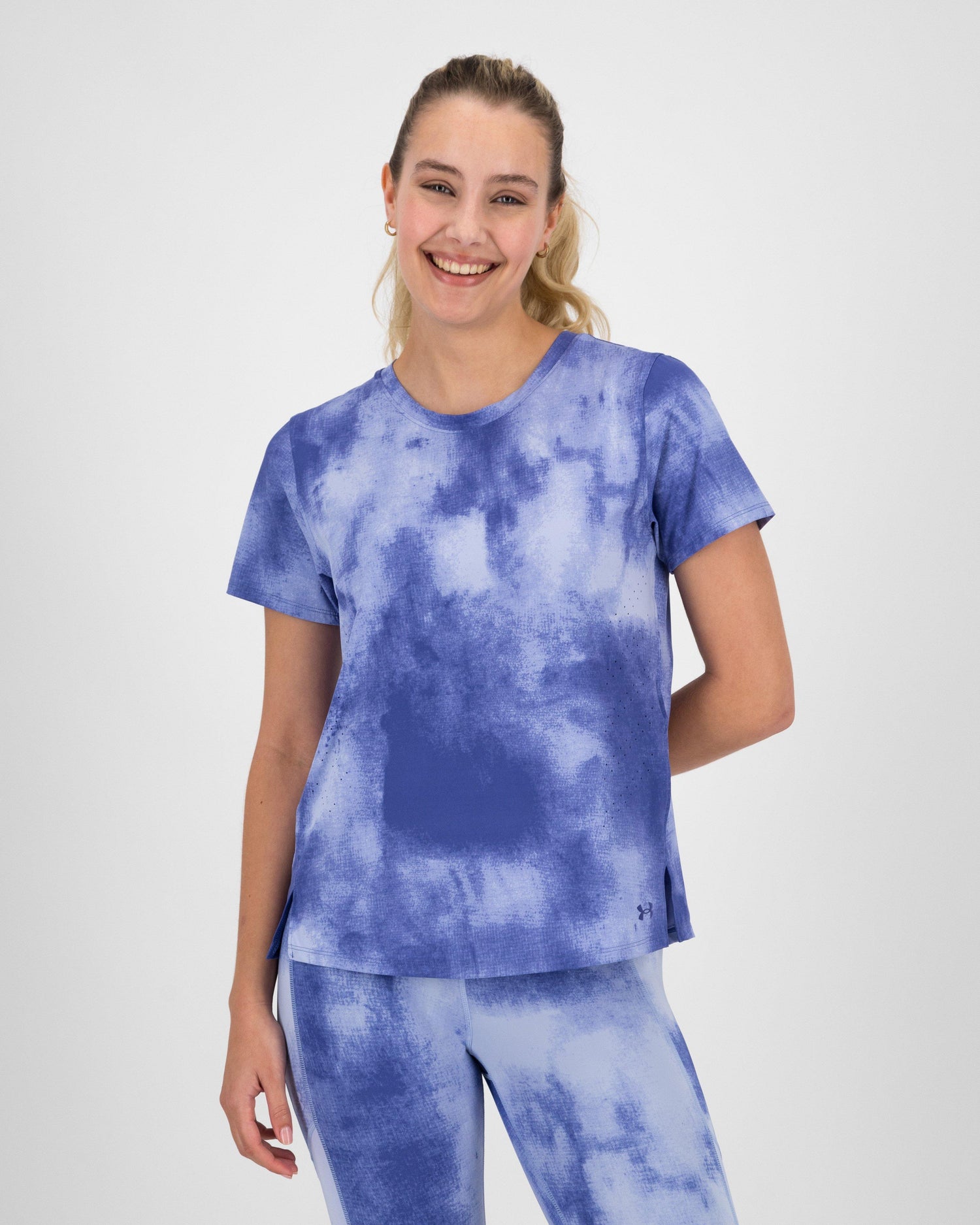 Under Armour Women’s Laser Wash Short-Sleeve T-shirt Blue
