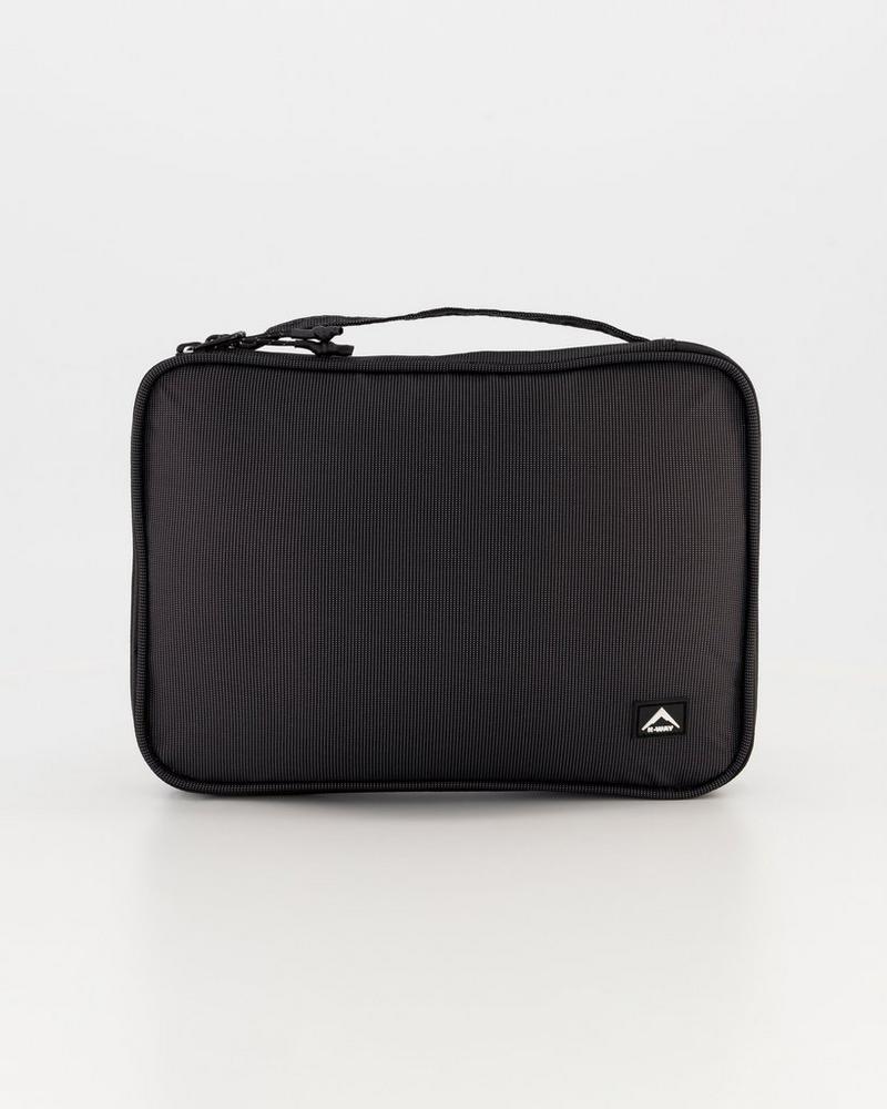 K-Way Tech Pouch Durable Travel Gadget Organizer Black