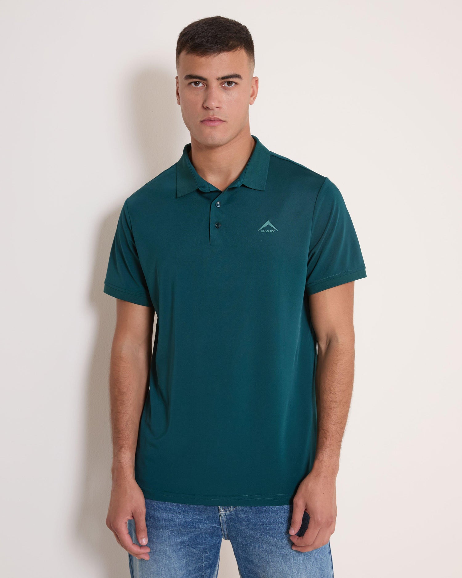 K-Way Hayden Men's Short-Sleeve Golfer Moisture-Wicking Regular Fit