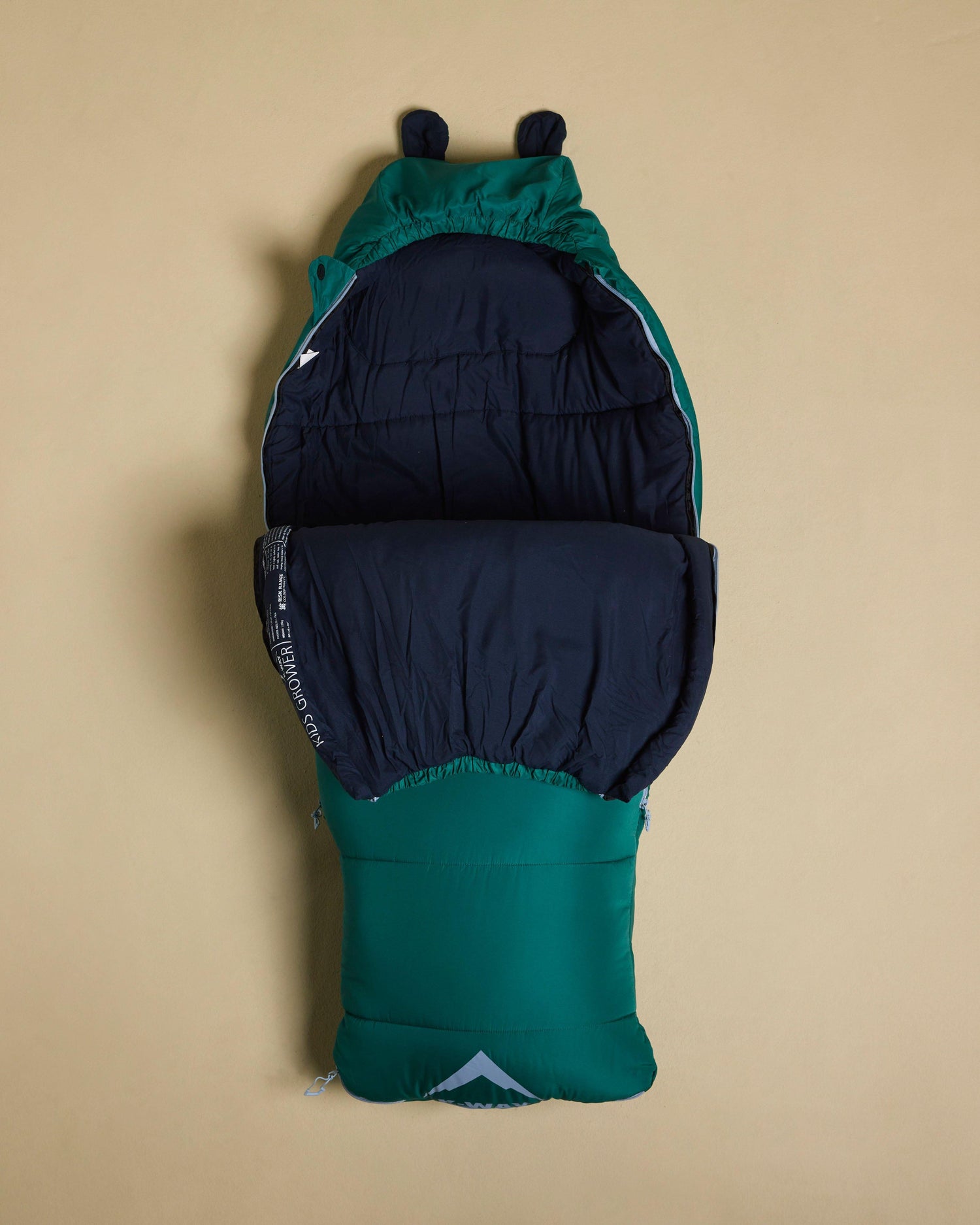 K-Way Kids Grower Sleeping Bag Green