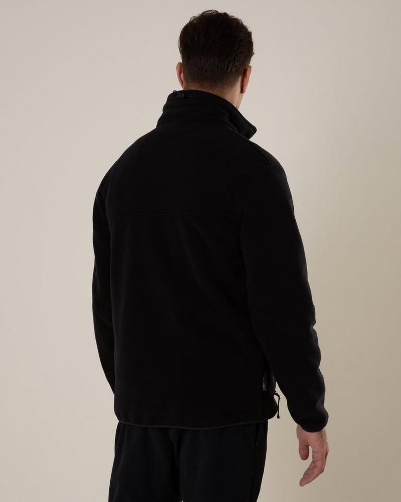 K-Way Performance TerraGuard Men's Full Zip Fleece Jacket Black