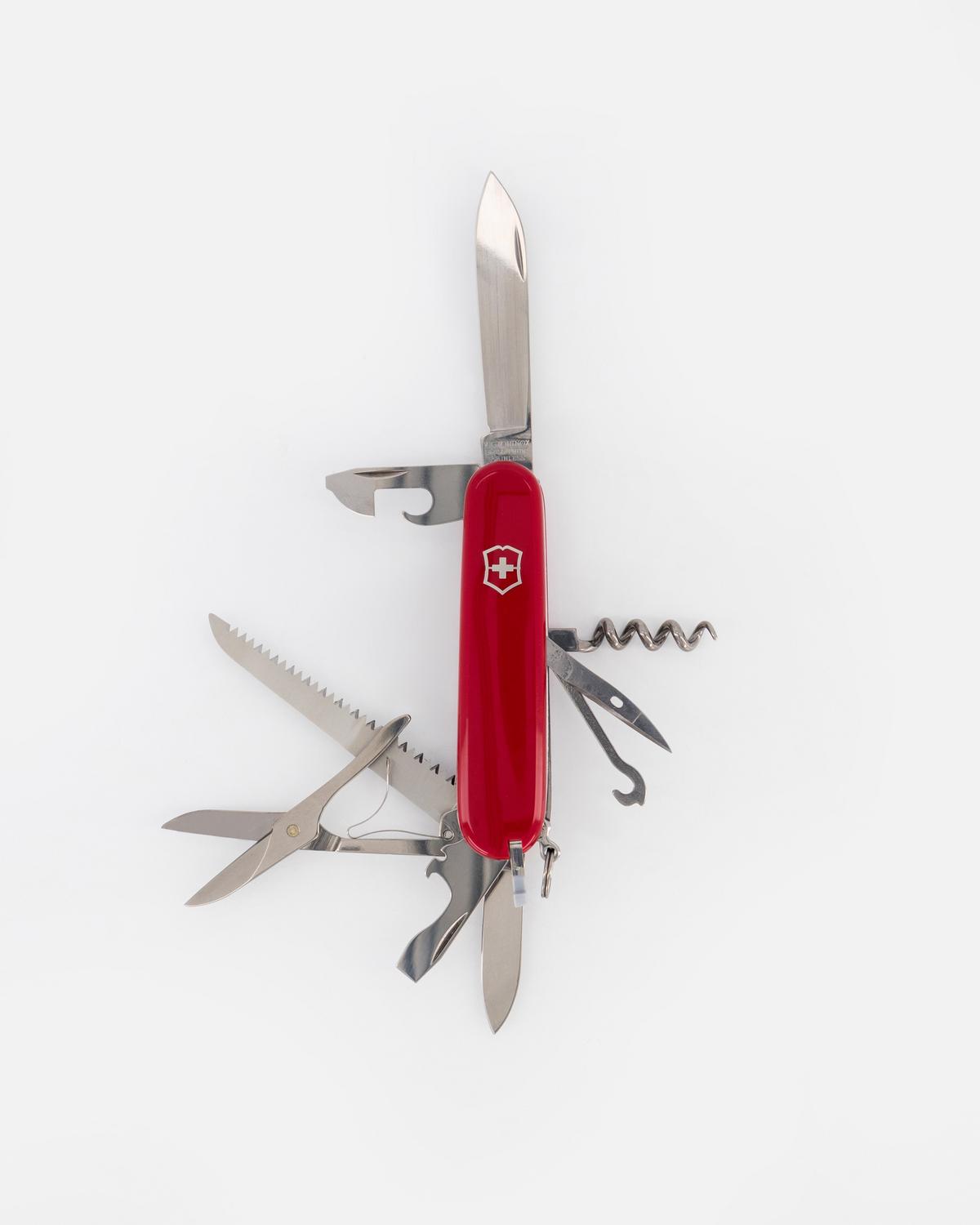 Victorinox Huntsman 15-Function Folding Pocket Knife Multi-Tool Red