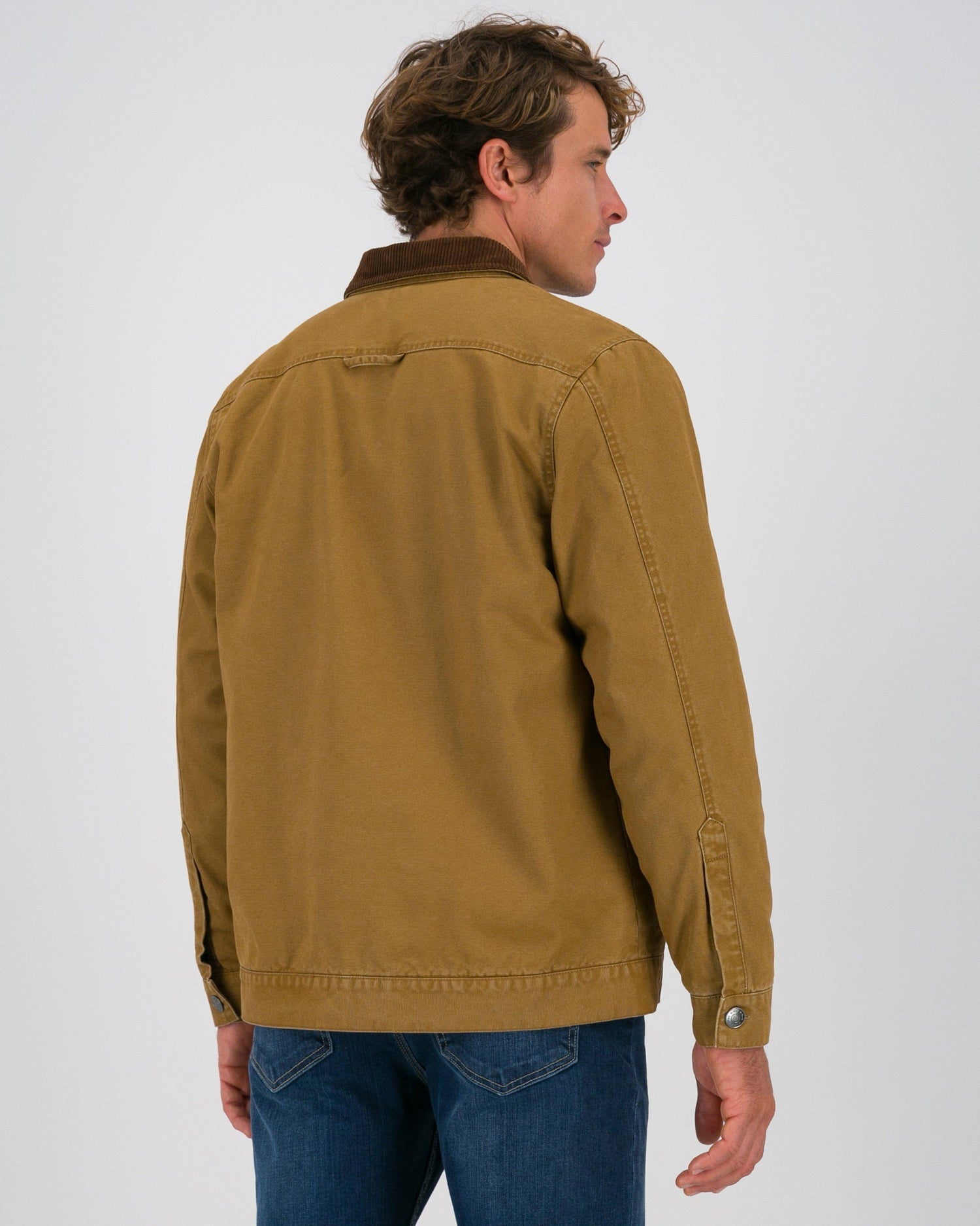 K-Way Elements Byron Canvas Chore Jacket Men's Camel