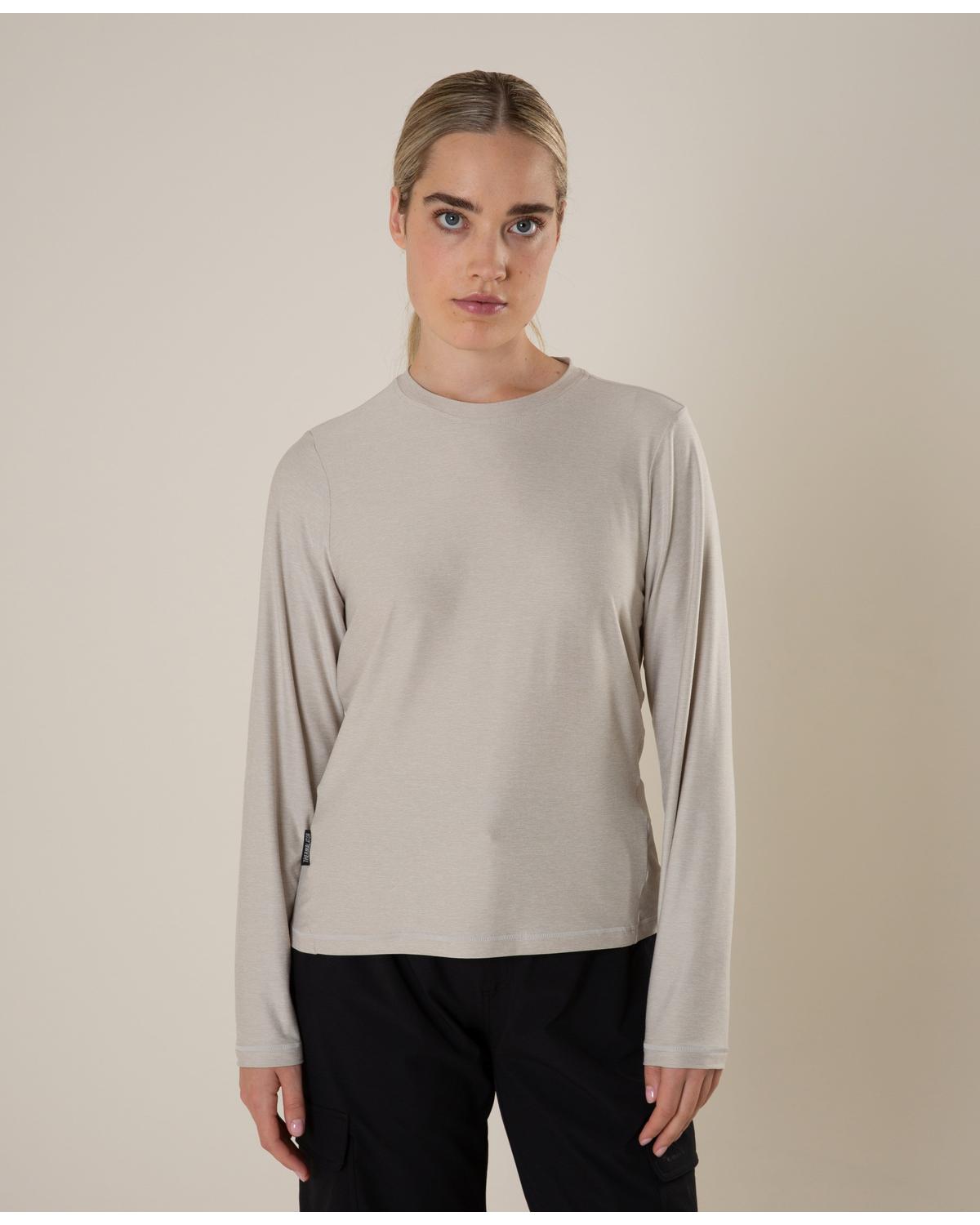 K-Way Women's Pace Long Sleeve Top Moisture-Wicking Activewear