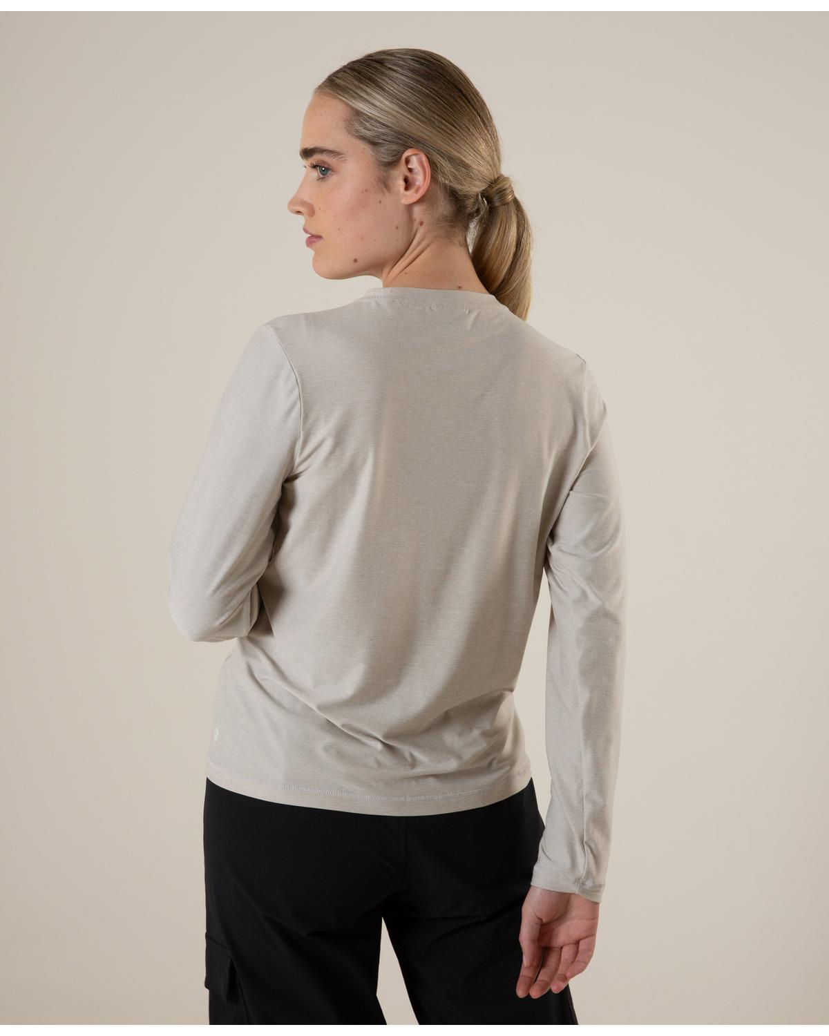 K-Way Women's Pace Long Sleeve Top Moisture-Wicking Activewear