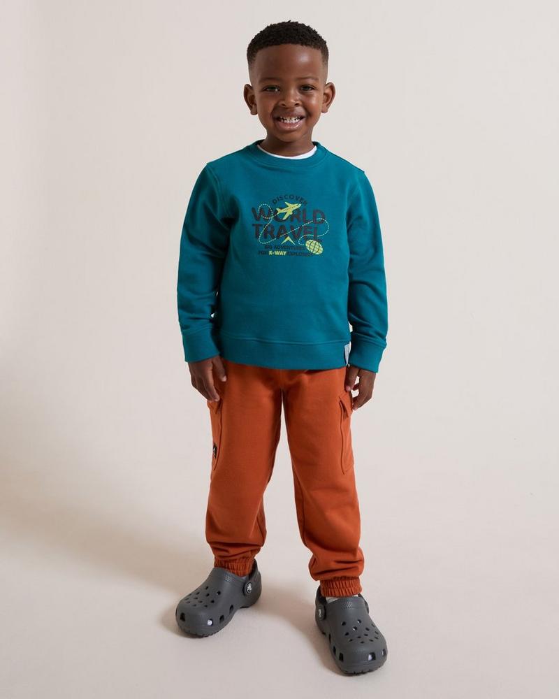K-Way Kids Odyssey Long Sleeve Cotton Fleece Track Top