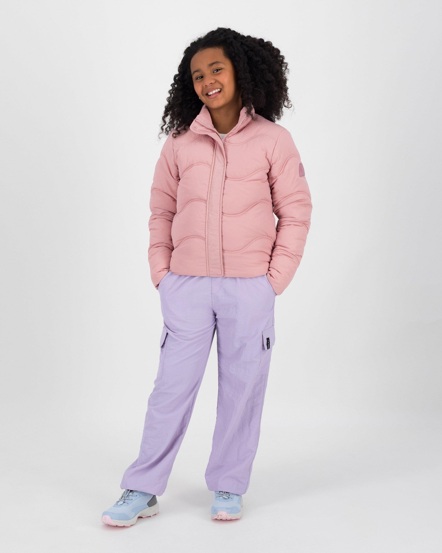 K-Way Youth Sadie Quilted Insulated Puffer Jacket Pink