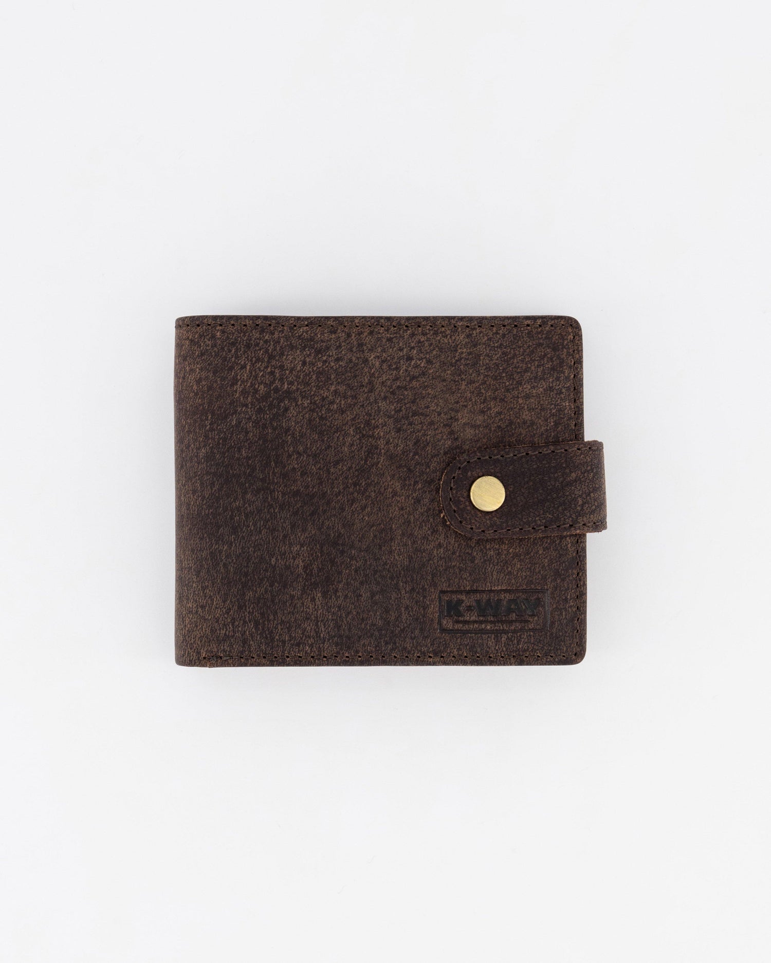 K-Way Elements Men's Karoo Compact Leather Wallet Chocolate