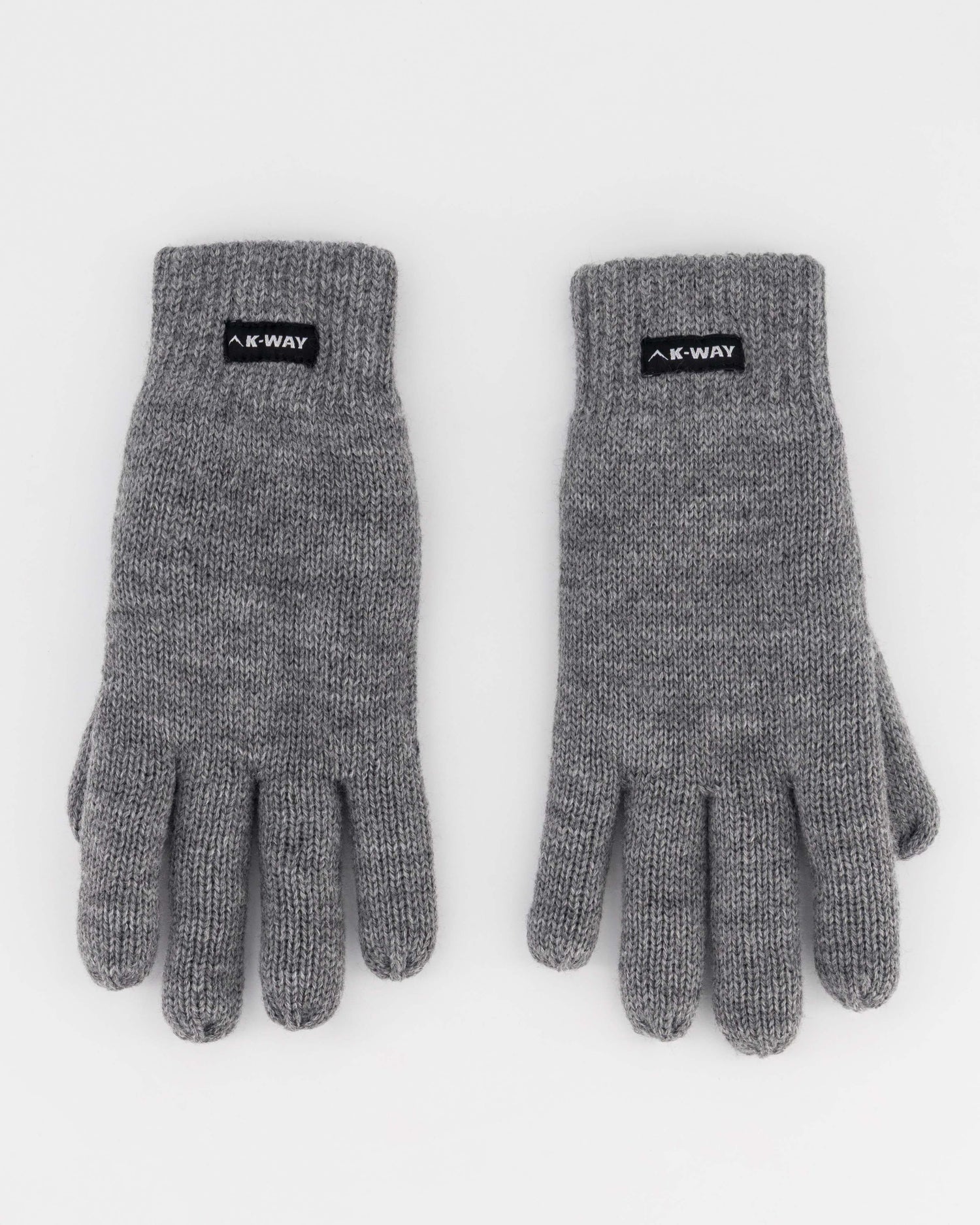 K-Way Performance Knitted Gloves Grey Warm Winter Accessory