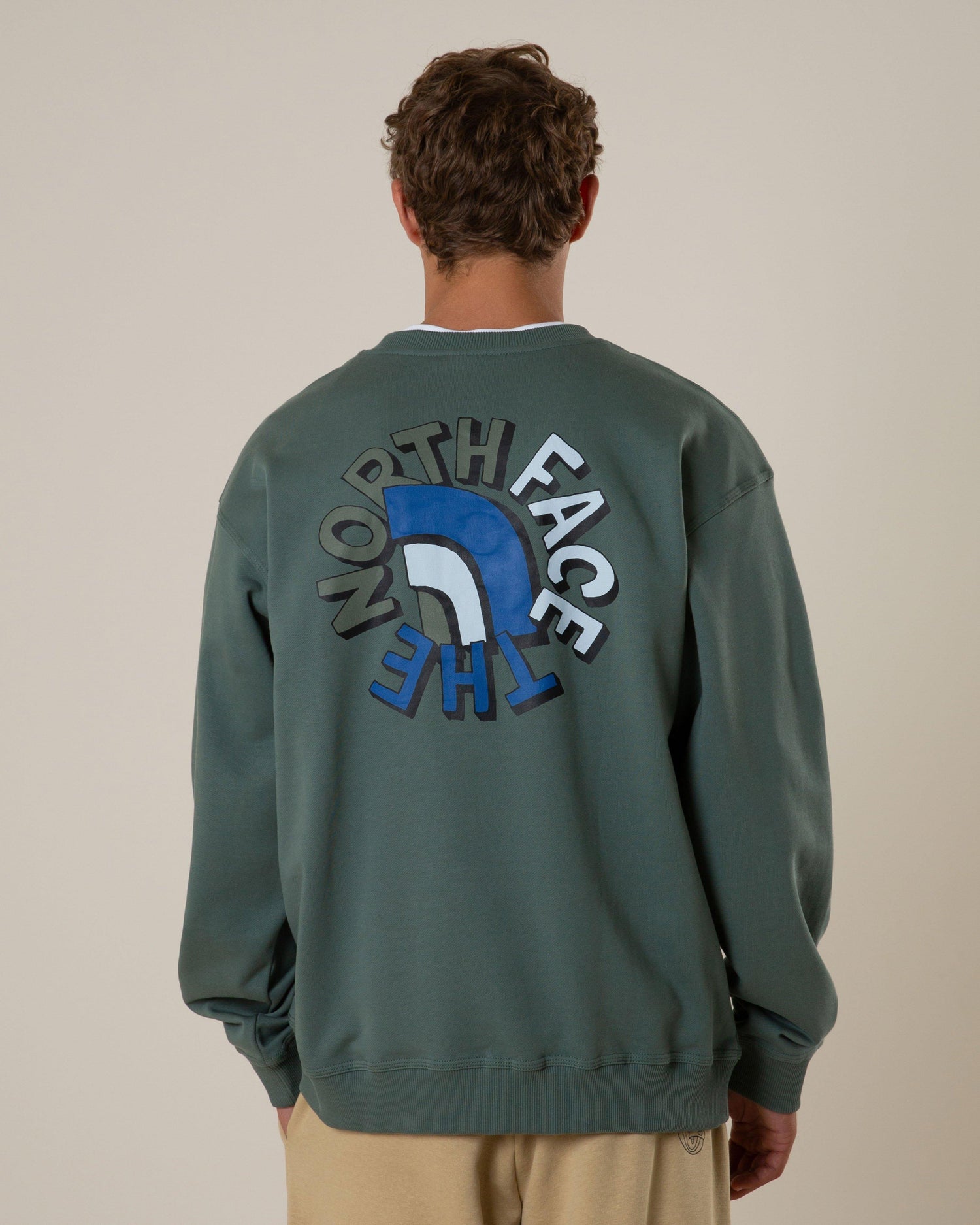 The North Face Men’s Oversized Sweat Top Green