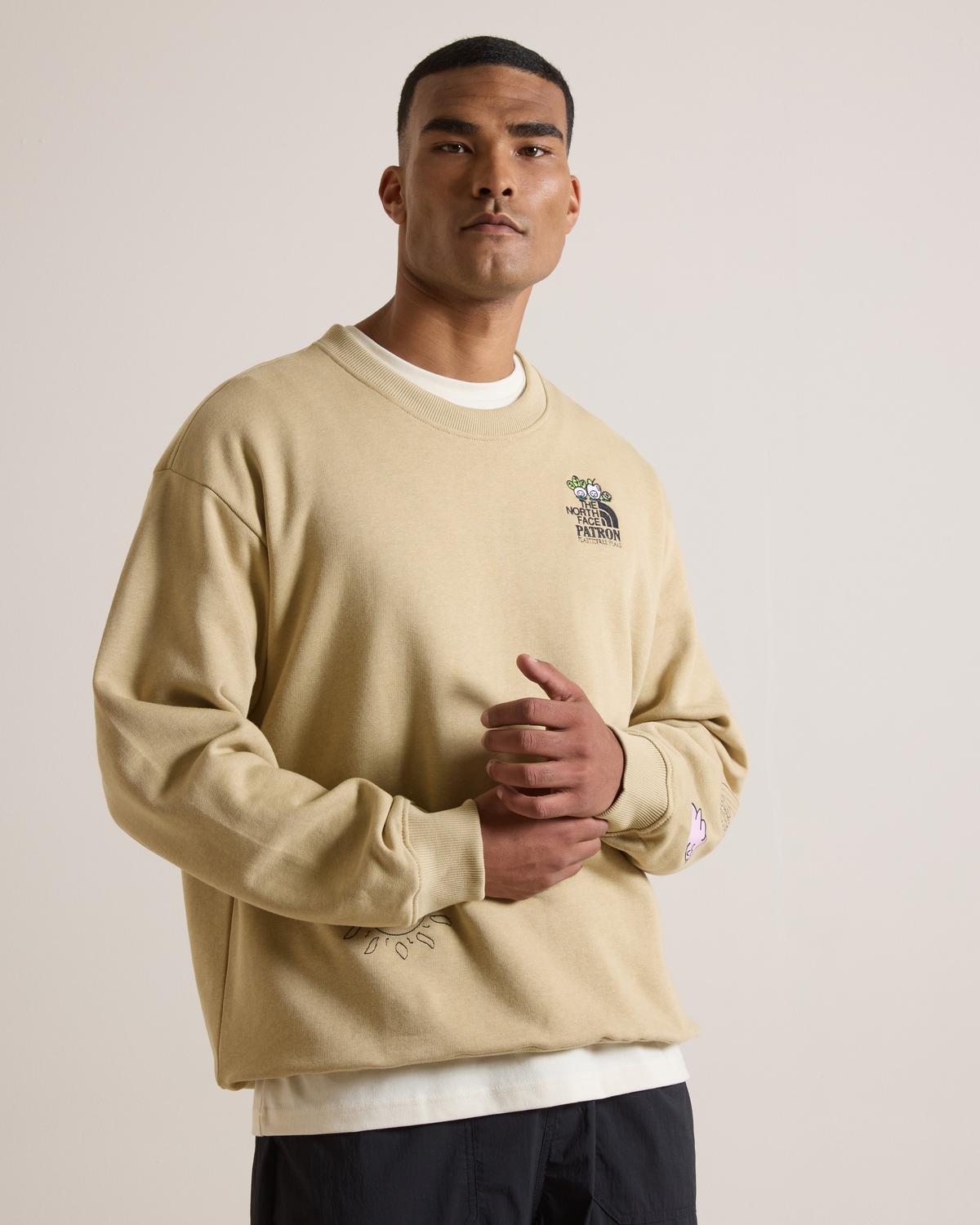 The North Face Mountain Cleanup Oversized Fleece Crew Neck Top