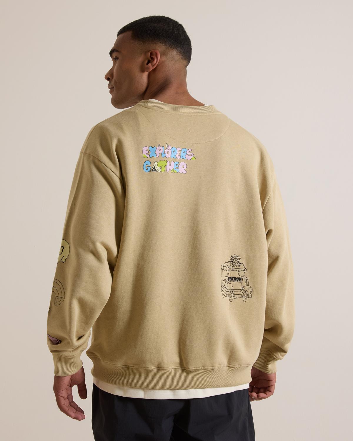 The North Face Mountain Cleanup Oversized Fleece Crew Neck Top