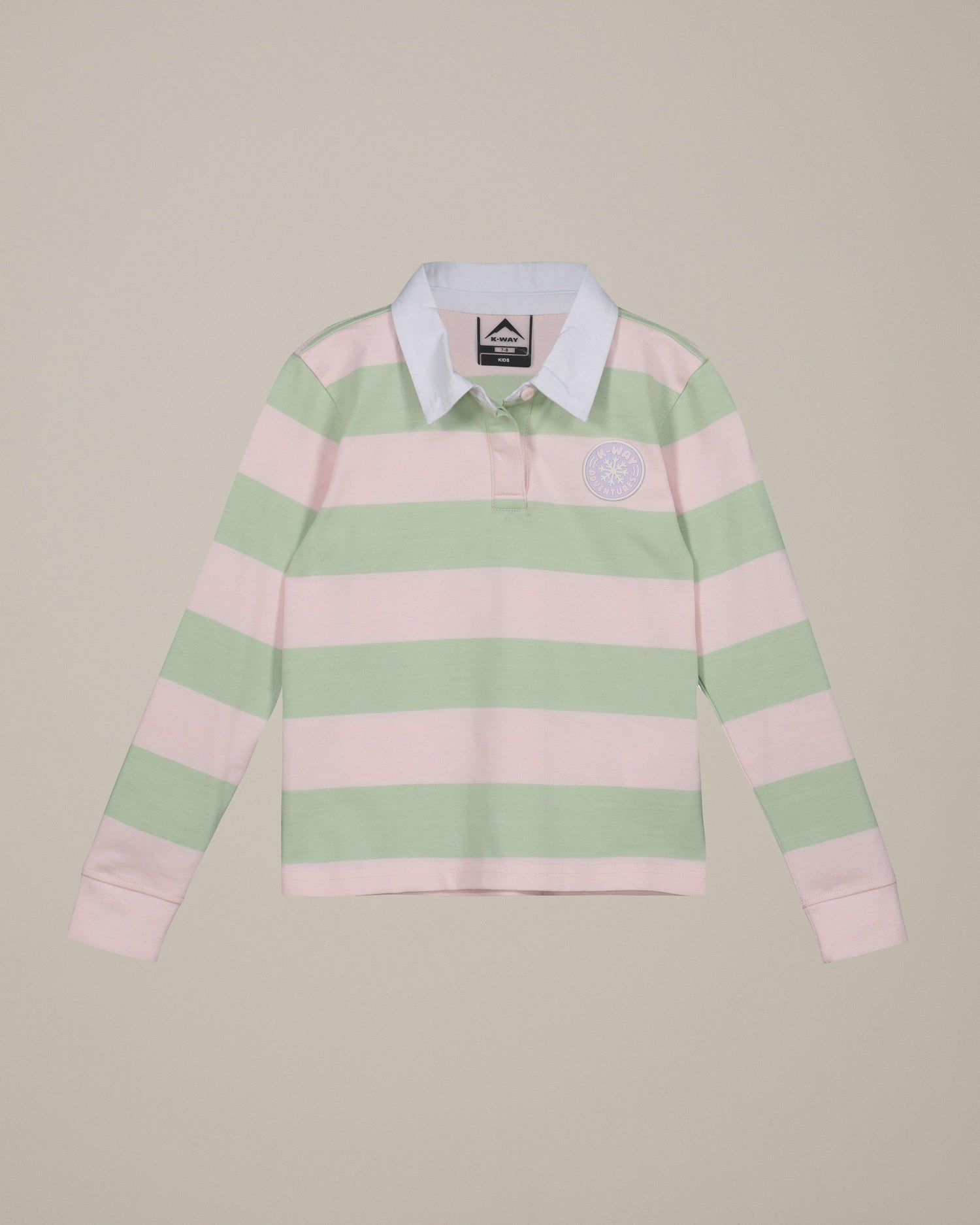 K-Way Kids Sage Rugby Jersey 320g Cotton Long Sleeve