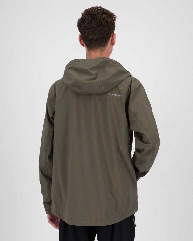 K-Way Men's Alto Rain Jacket Waterproof Breathable