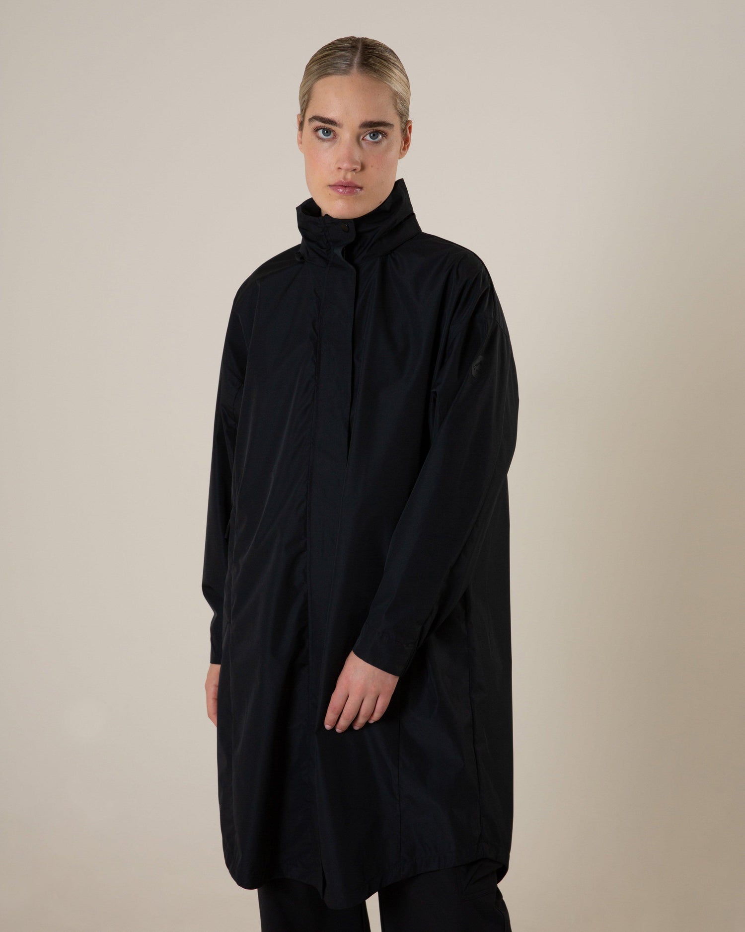 K-Way Women's Urban Commuter Rain Coat Black