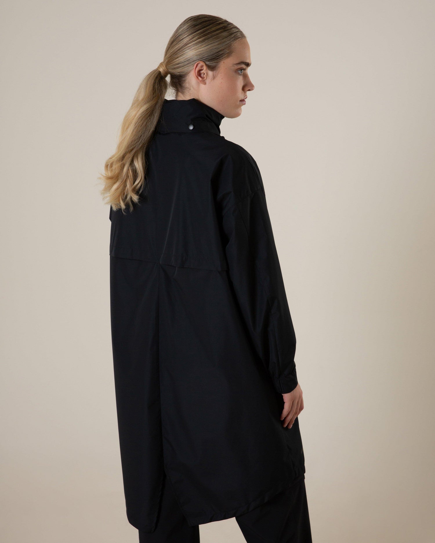 K-Way Women's Urban Commuter Rain Coat Black