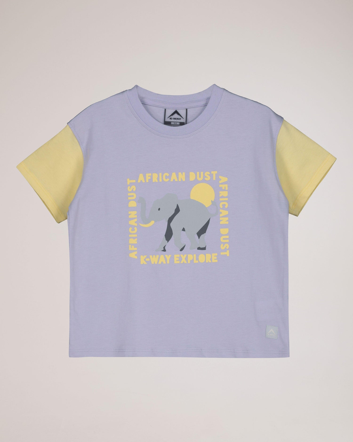 K-WAY Kids Cotton Club Colour-Block T-Shirt Lilac