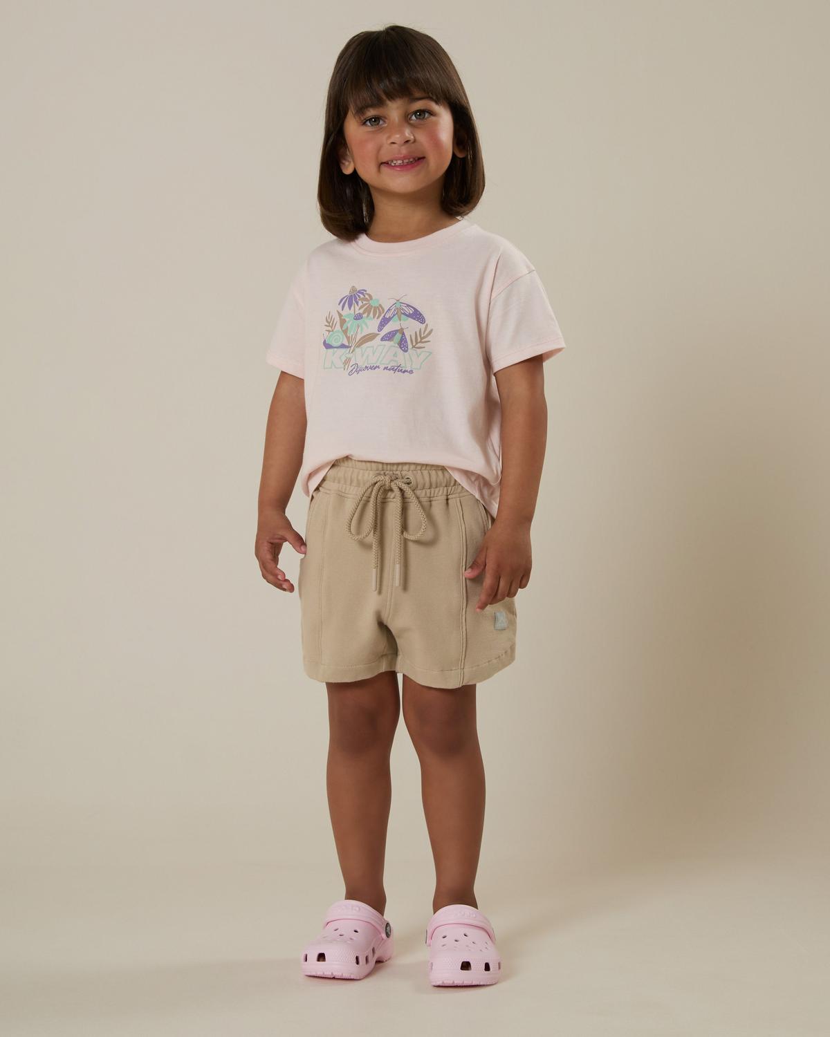 K-Way Kids Rae Fleece Shorts Soft Cotton Blend Casual