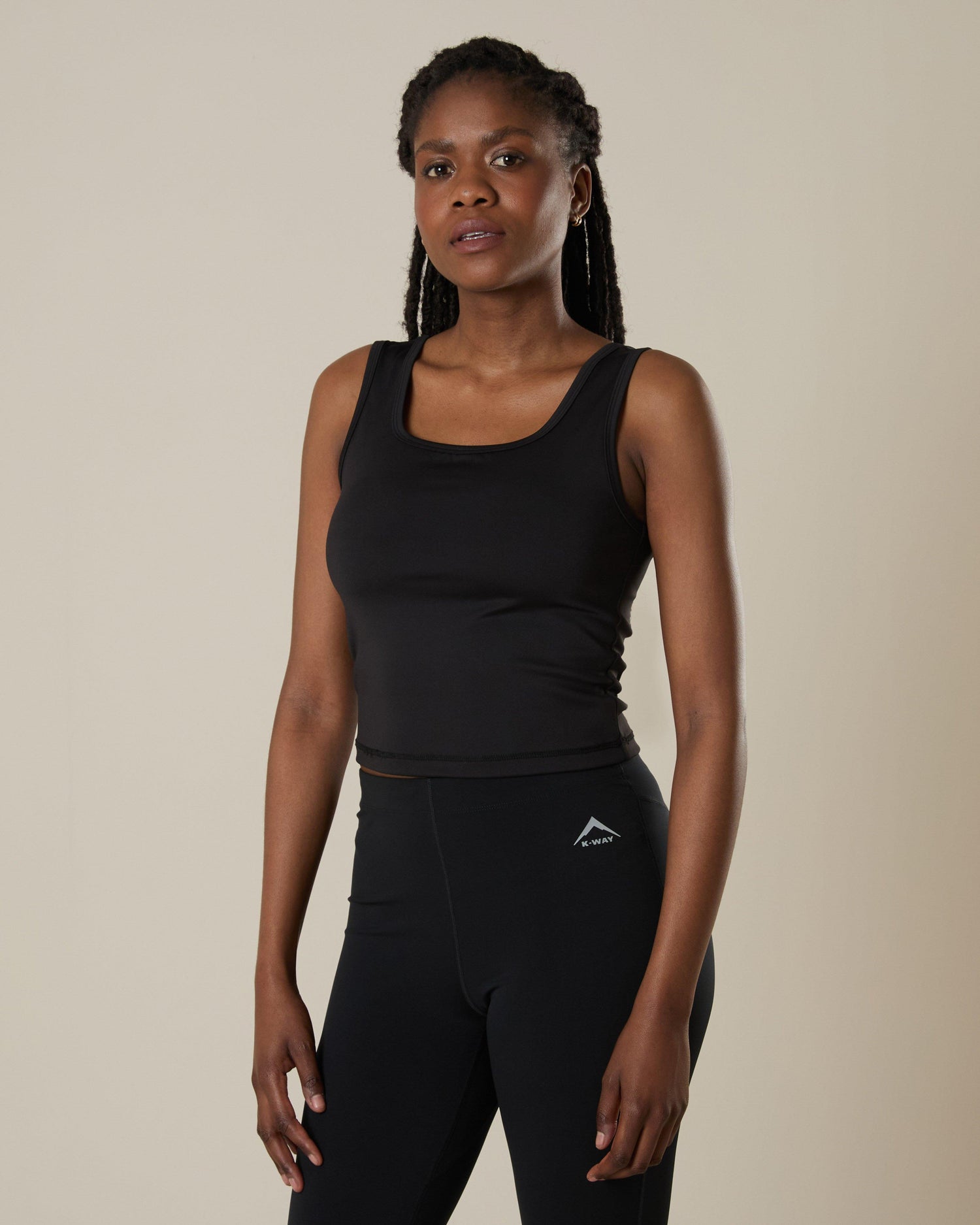K-Way Women's Dash Tank Top Black