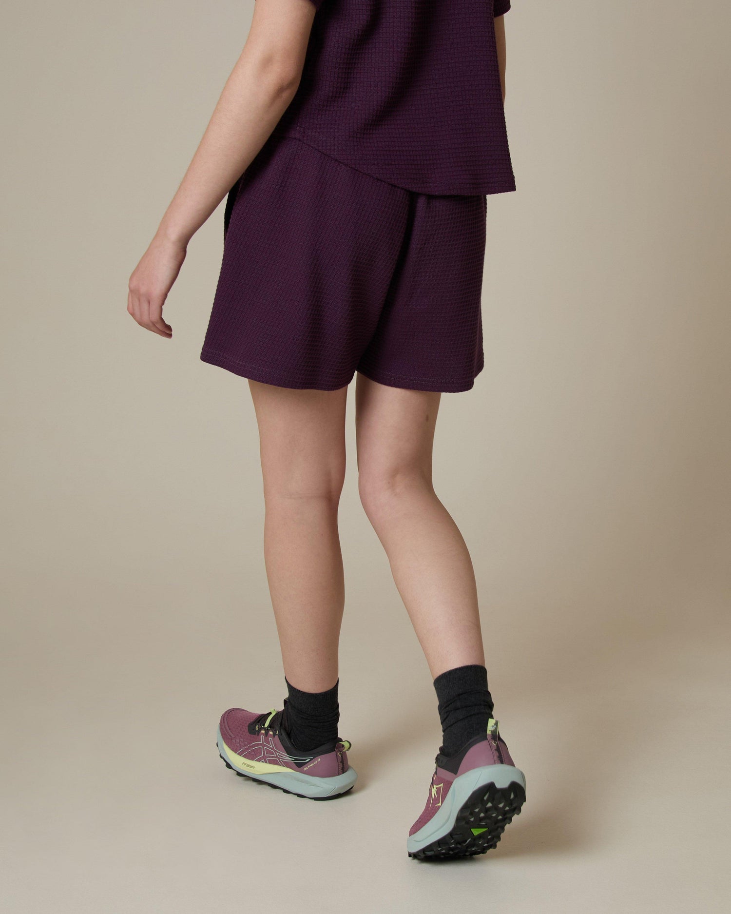 K-Way MMXXI Women's Abigail Fleece Shorts Pigment Dye Purple