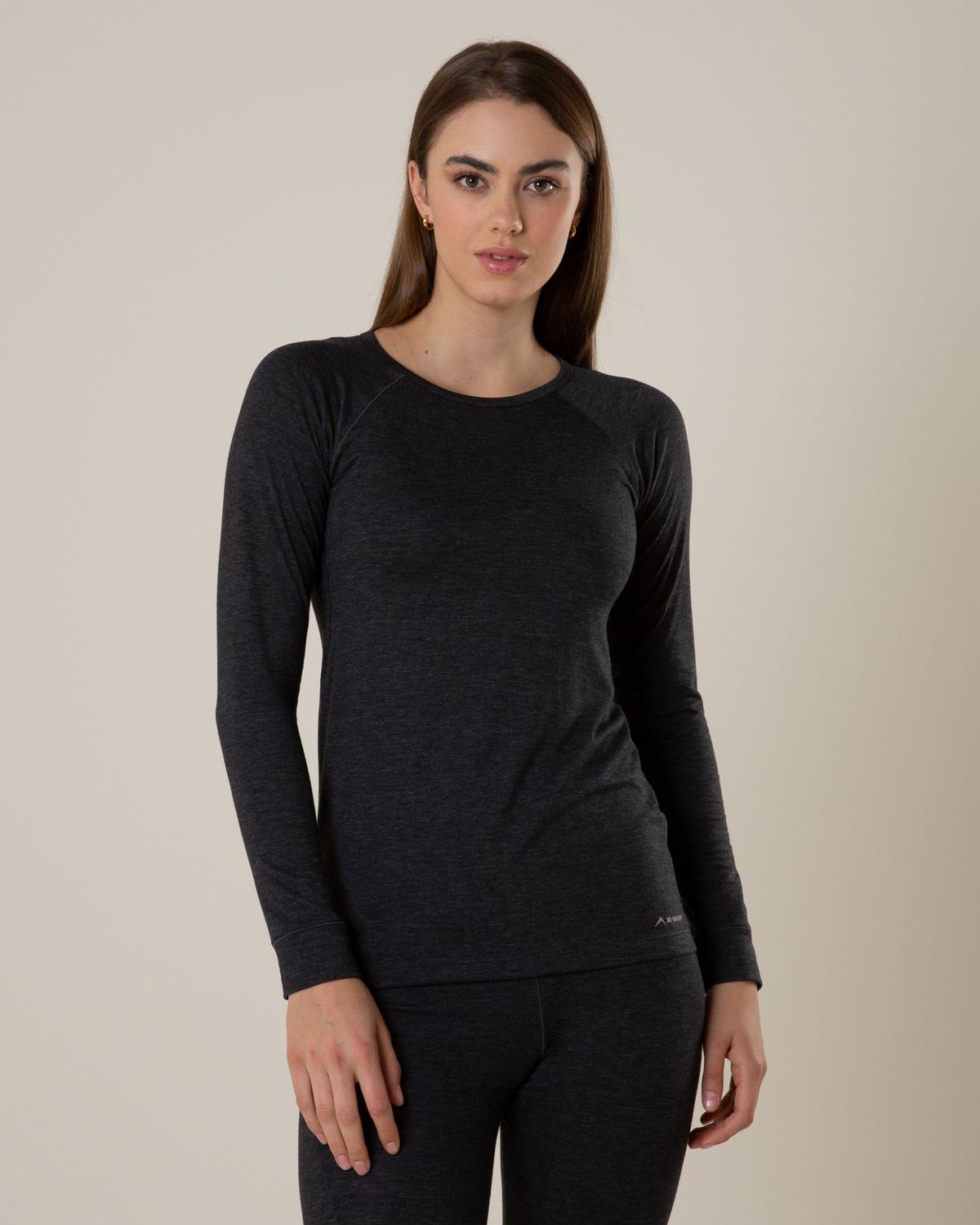 K-Way Women's Thermalator Long Sleeve Baselayer Vest Graphite