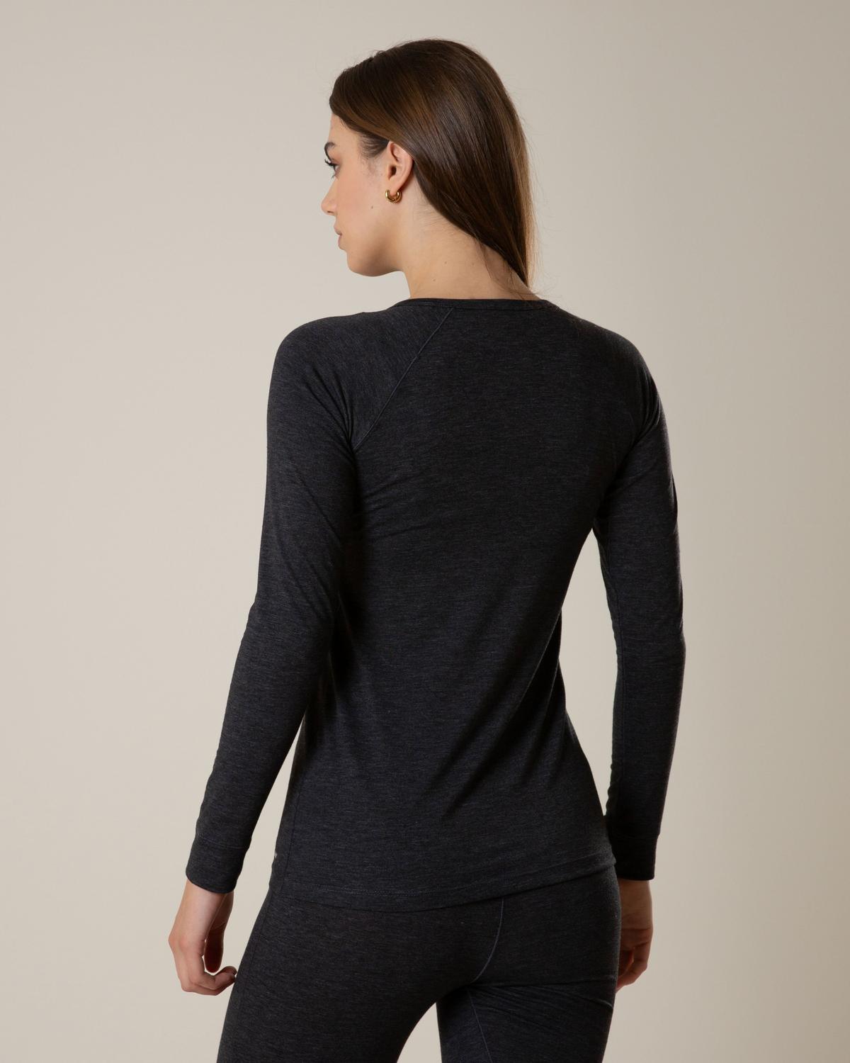 K-Way Women's Thermalator Long Sleeve Baselayer Vest Graphite