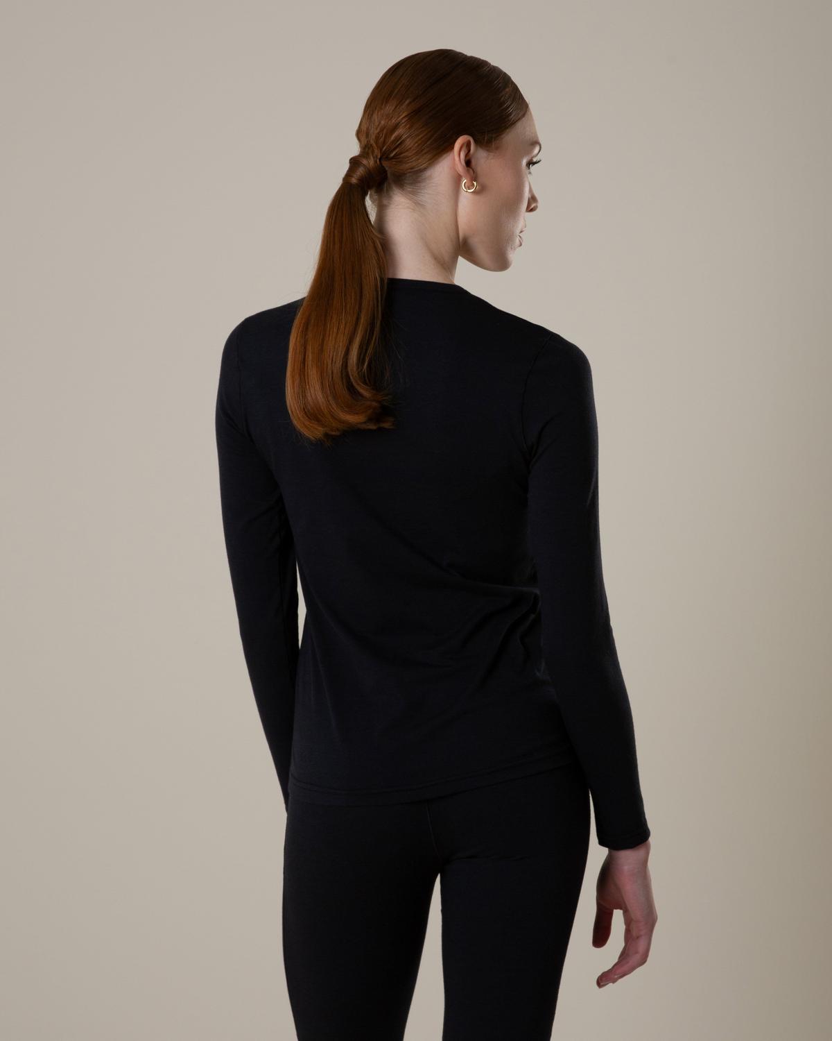 K-Way Women's Base Layer Long Sleeve Top Black