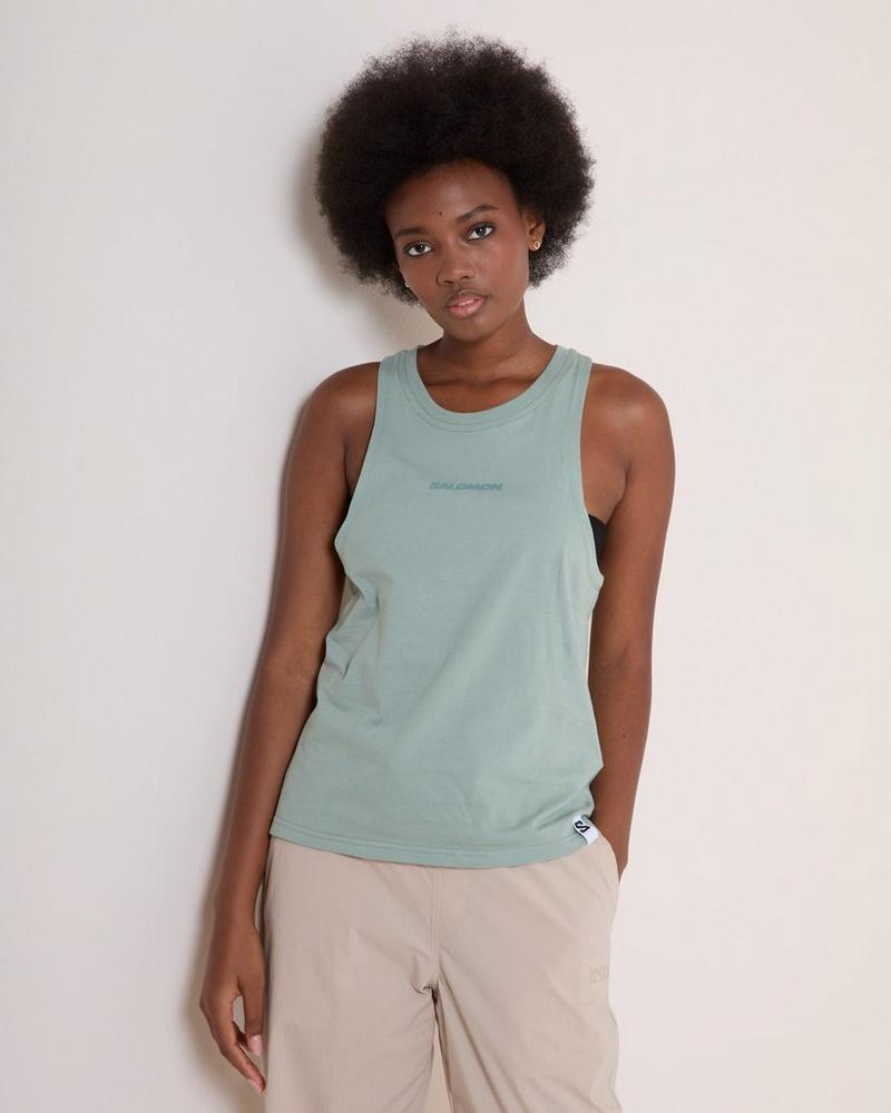 Salomon Outlife Women's Tank Top Breathable Cotton Blend Sleeveless