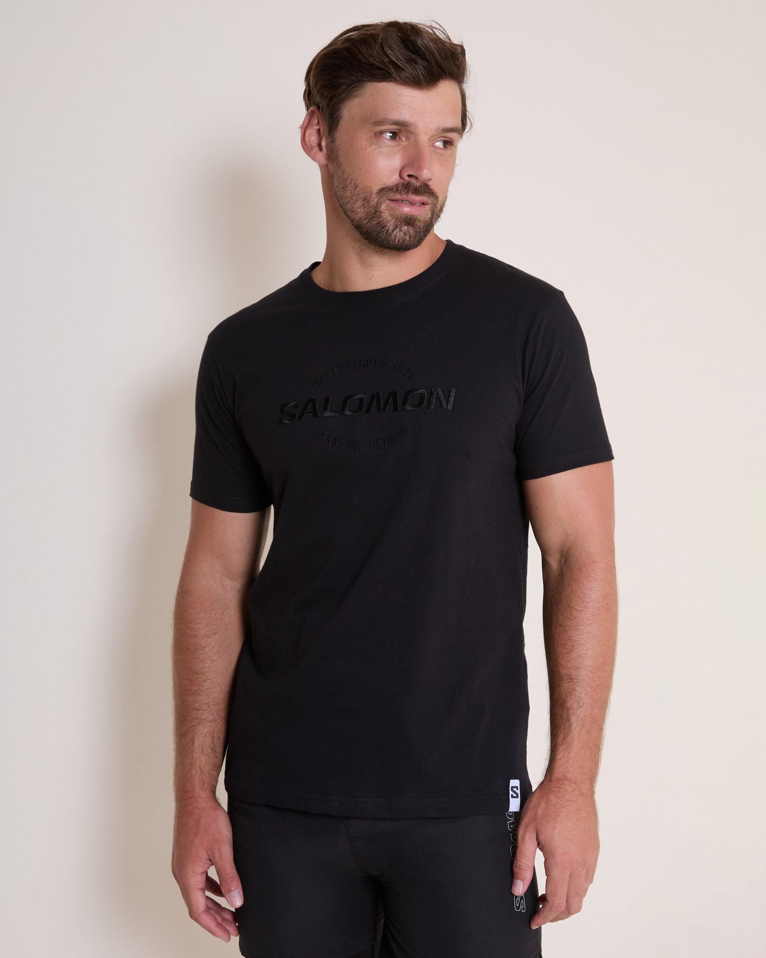 Salomon Men’s Vision II T-Shirt Regular Fit Cotton Black