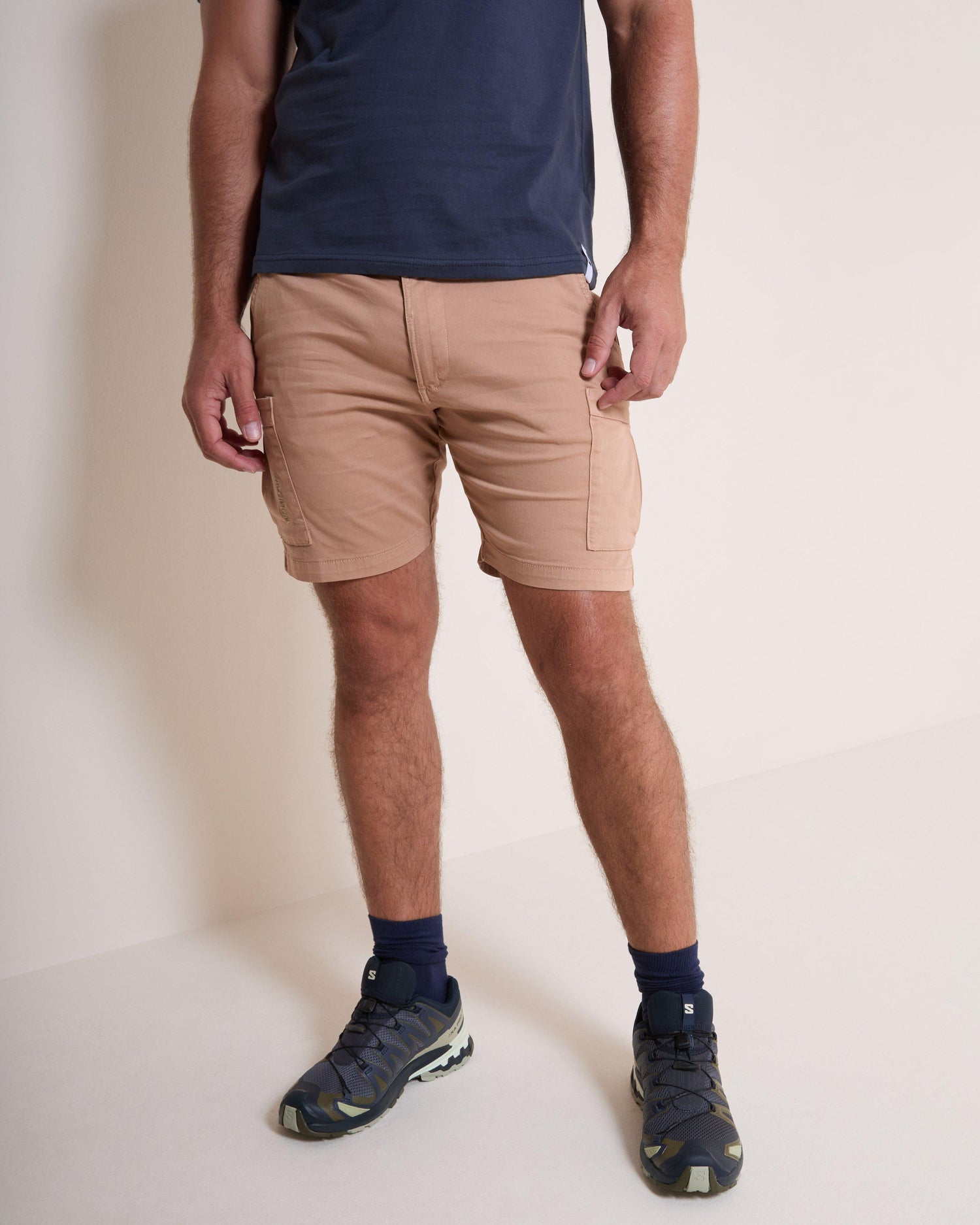 Salomon Men's Casual Chino Shorts in Khaki Organic Cotton