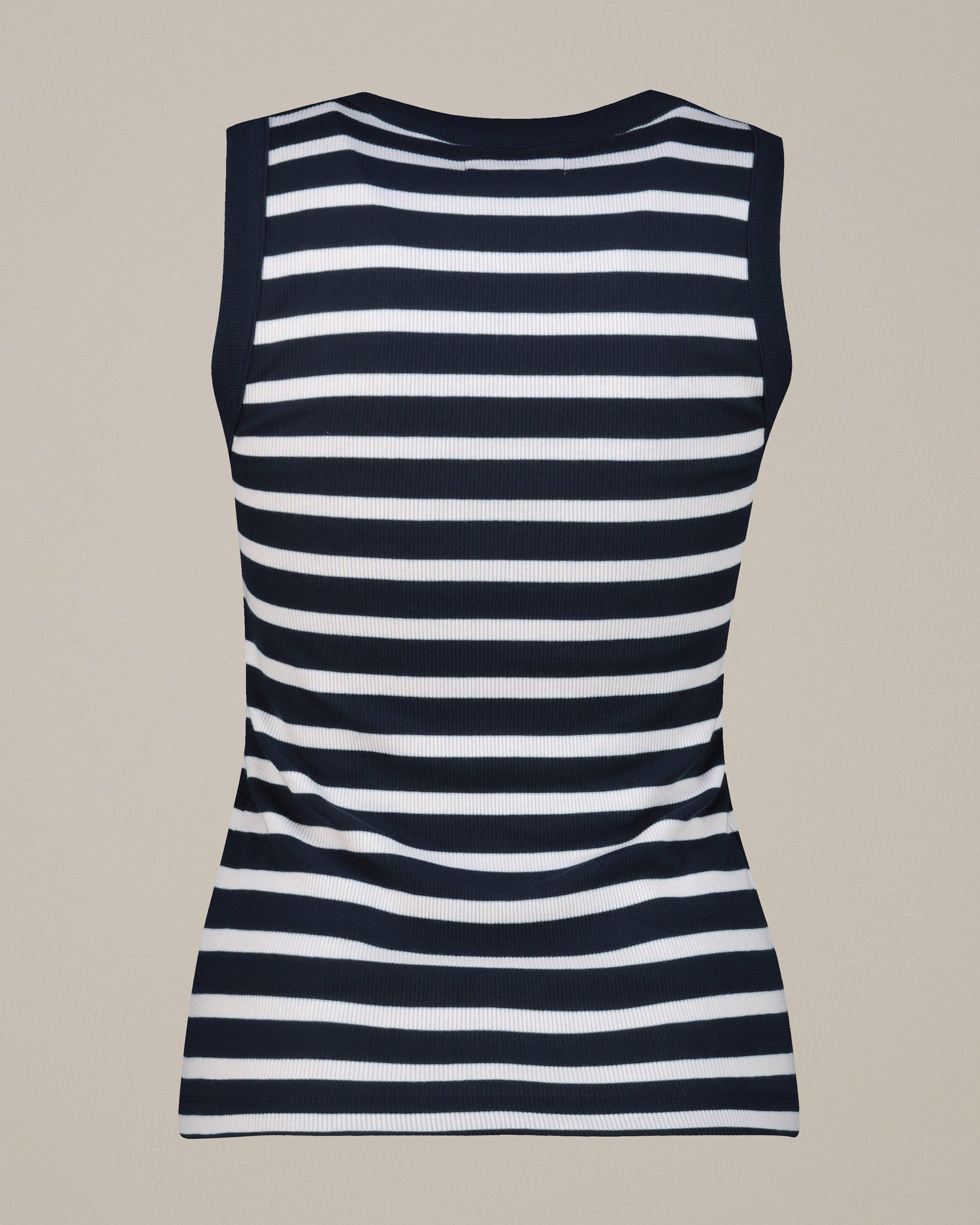 Rare Earth Women's Blossom Stripe Rib Tank Top Navy