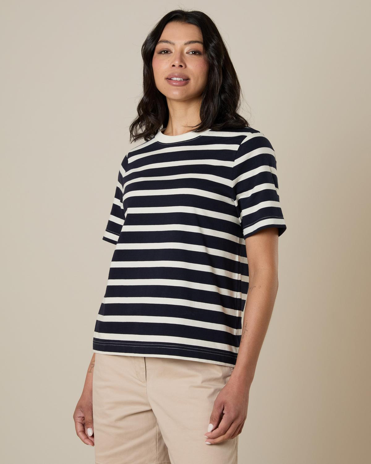 Rare Earth Women’s Tansy Striped T-Shirt Navy