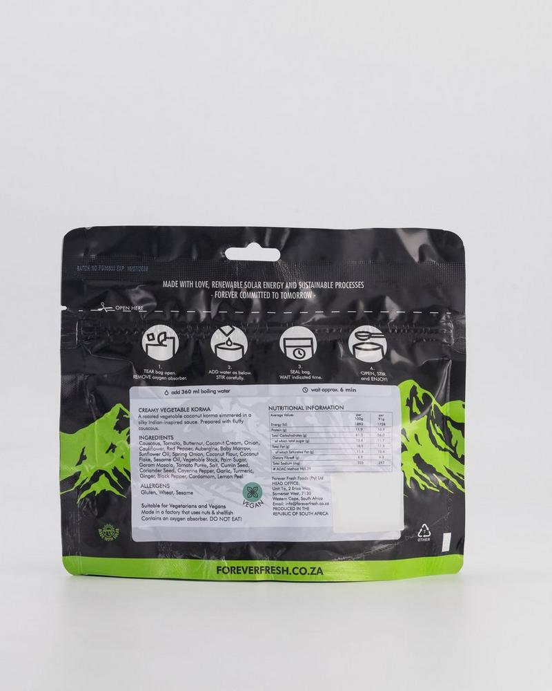 Forever Fresh Freeze-Dried Vegetable Korma with Couscous