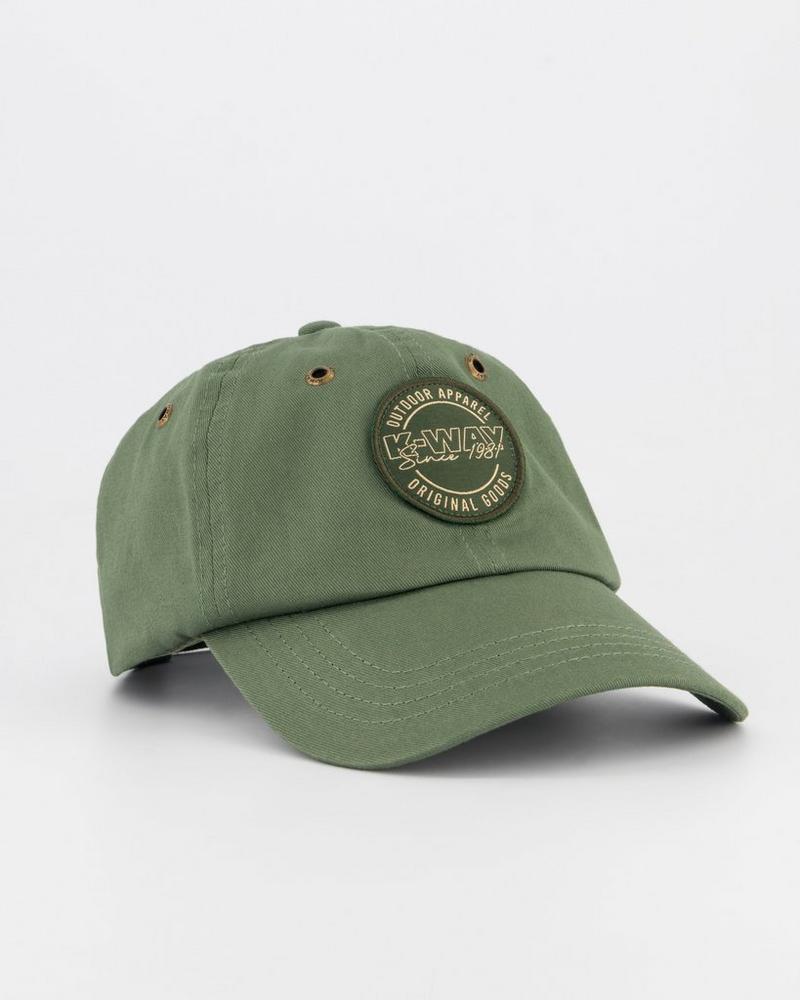 K-Way Elements Badge Peak Cap Men's Adjustable Outdoor Wear