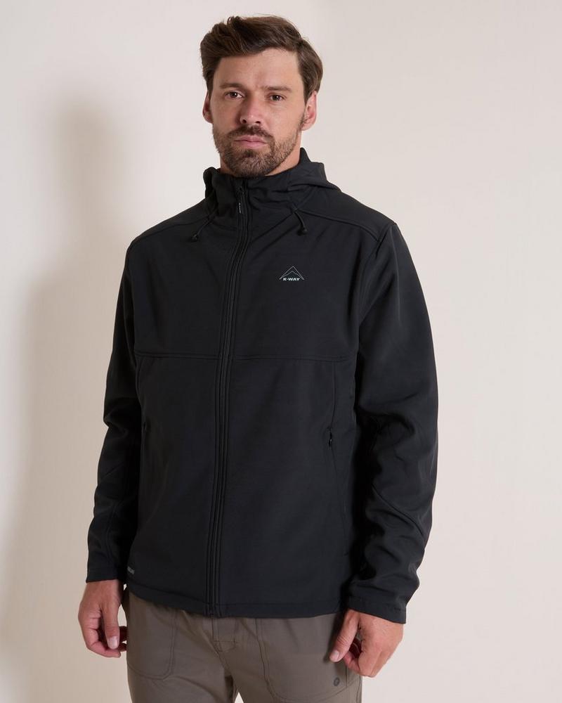 K-WAY Aiden 2-Ply Softshell Jacket Water Repellent Men's