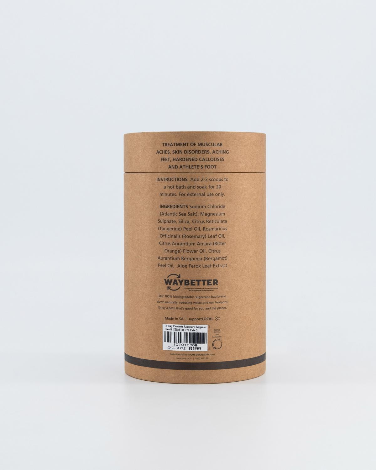K-Way Elements Therapeutic Bath Salts 800g Rosemary Bergamot