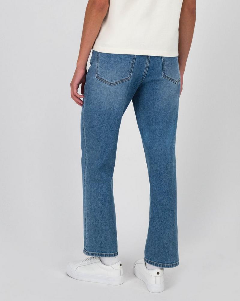 Old Khaki Women's Asha Straight Leg Denim Jeans Mid Blue