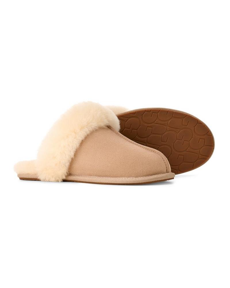 UGG Scuffette II Women's Suede Sheepskin Slippers Taupe