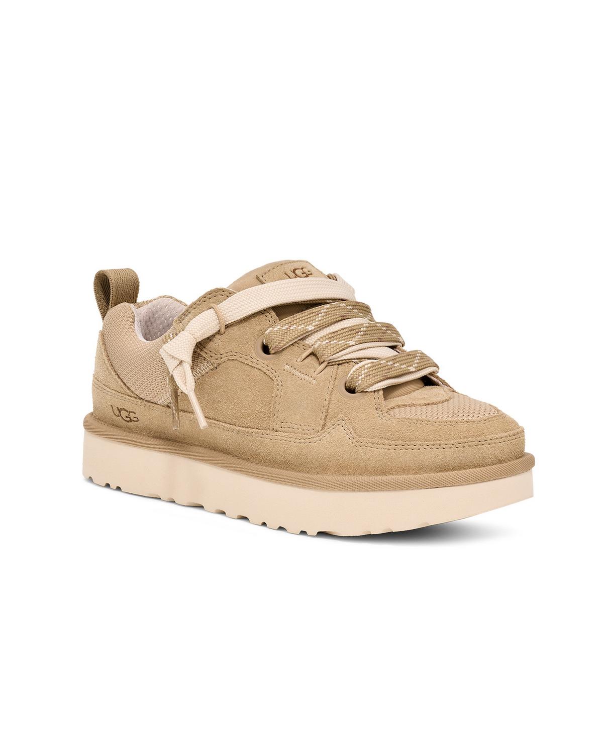 UGG Women's Lo Lowmel Suede Canvas Low-Profile Sneaker