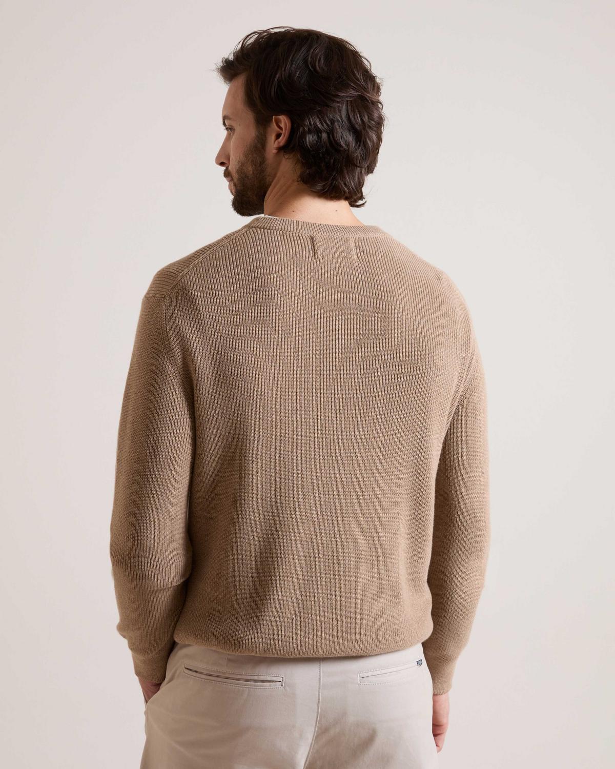 Old Khaki Men's Knox Textured Long Sleeve Crew Neck Jersey