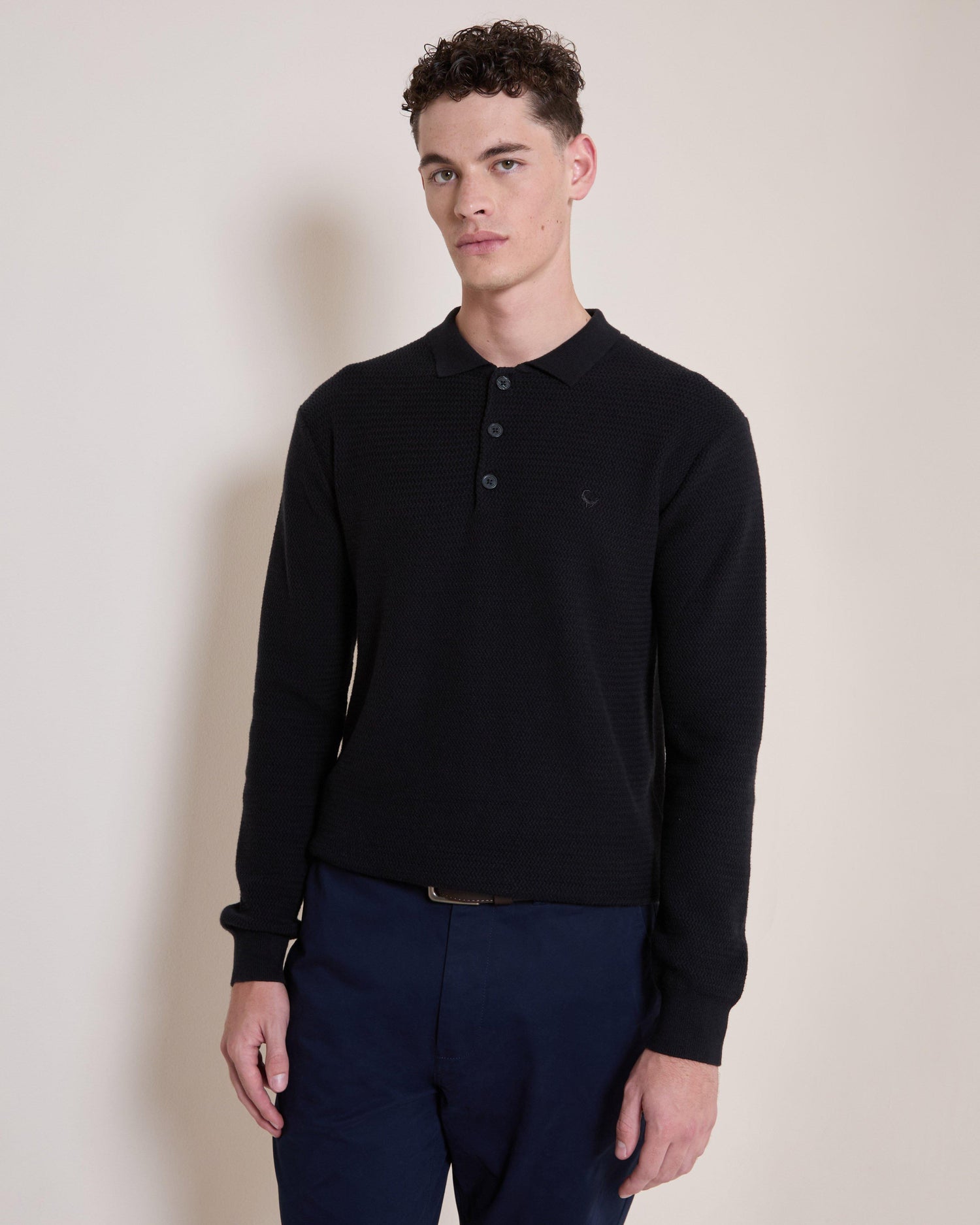 Old Khaki Lebo 3-Button Knit Long Sleeve Shirt