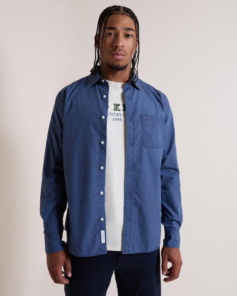 Old Khaki Men's Johnny Shirt Cotton Long Sleeve