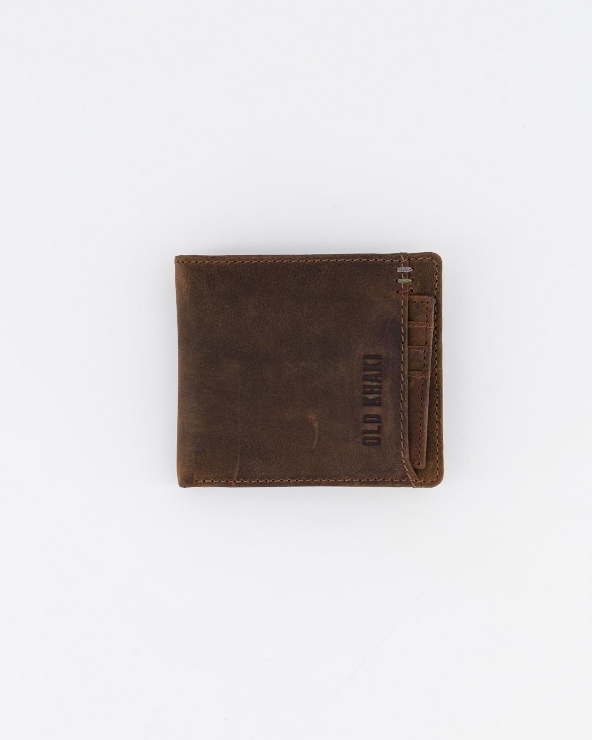 Old Khaki Phillip Genuine Leather Removable Cardholder Wallet Brown